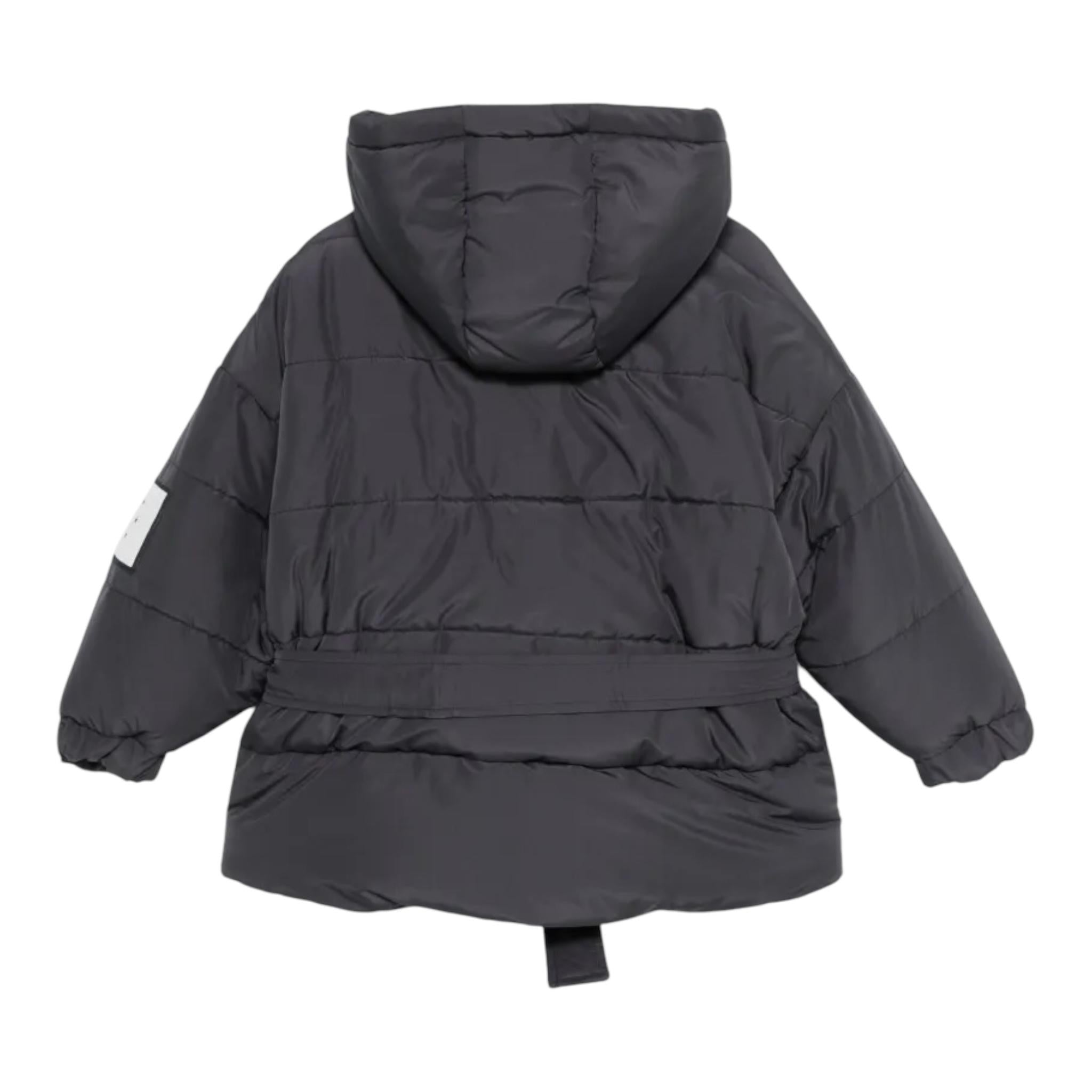 DOU DOU giubbino tinta unita con zip e cappuccio Nero per Bambina DV2P90 NERO DOU DOU
