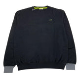 SUN68 maglia girocollo tinta unita con logo e toppe Nero per Bambino K44327XX NERO SUN68