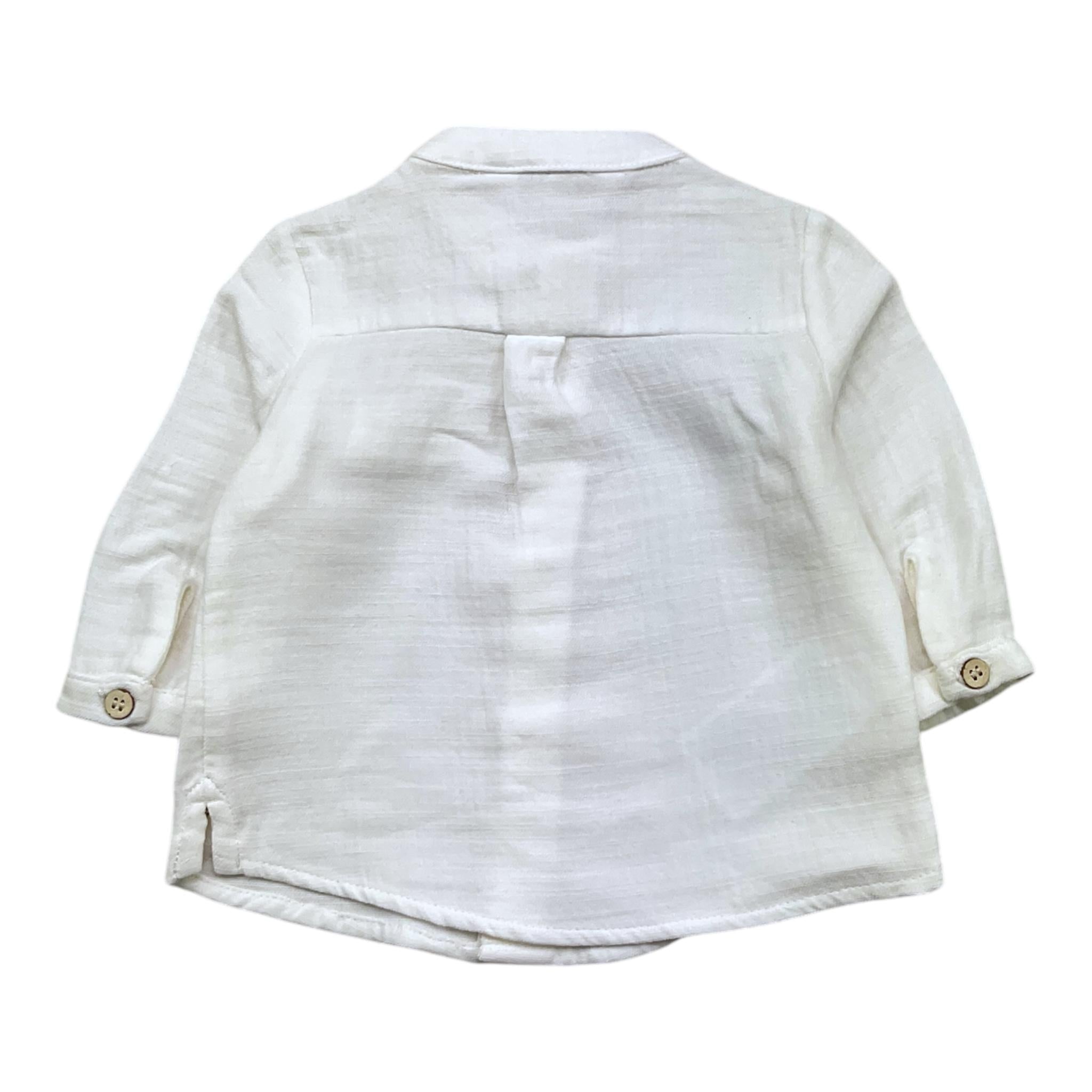 MAYORAL camicia manica lunga tinta unita collo coreano Bianco per Neonato 2181 BIANCO MAYORAL