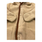 ZHOE & TOBIAH tutina tinta unita con cappuccio Beige per Neonato WWT3 BEIGE ZHOE & TOBIAH