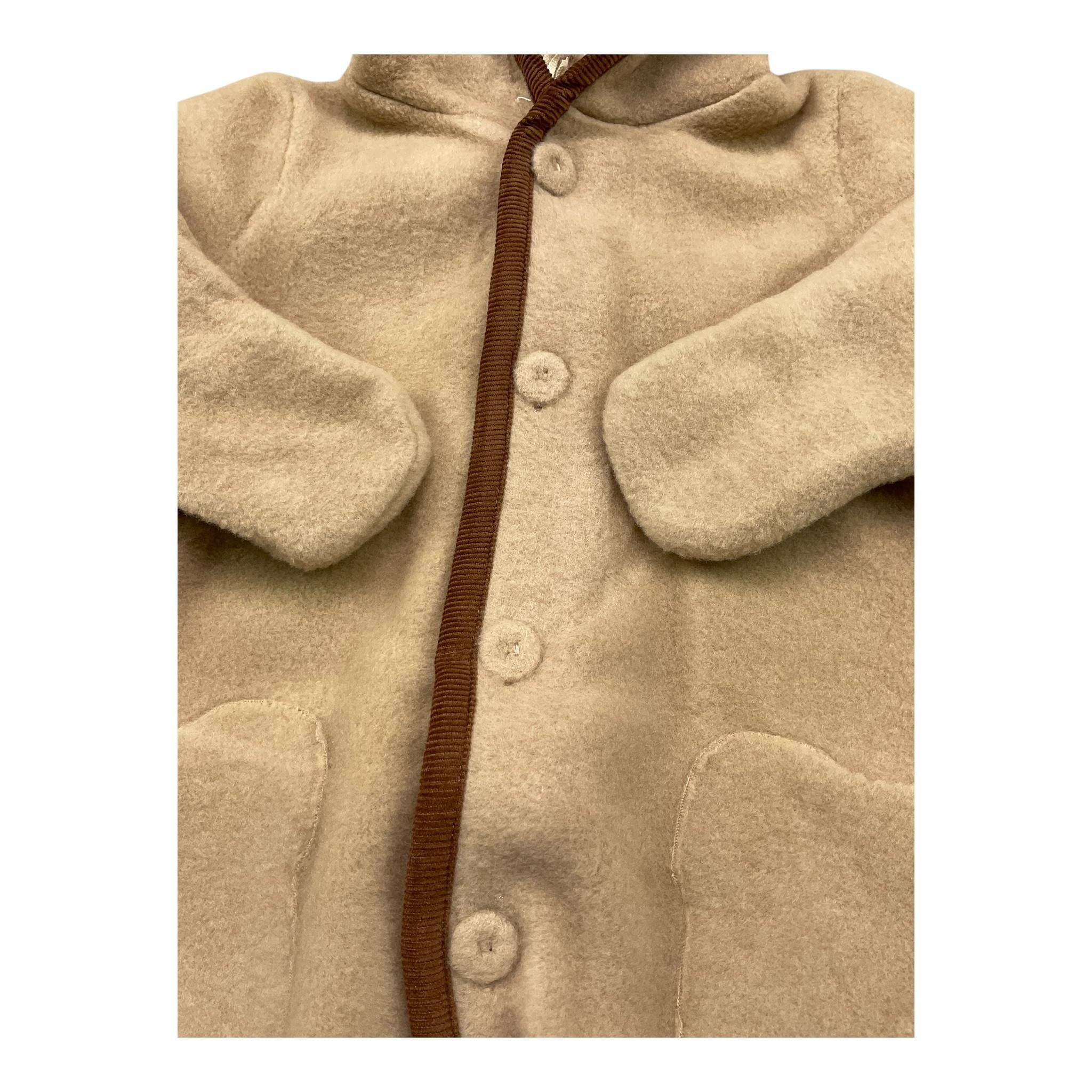 ZHOE & TOBIAH tutina tinta unita con cappuccio Beige per Neonato WWT3 BEIGE ZHOE & TOBIAH