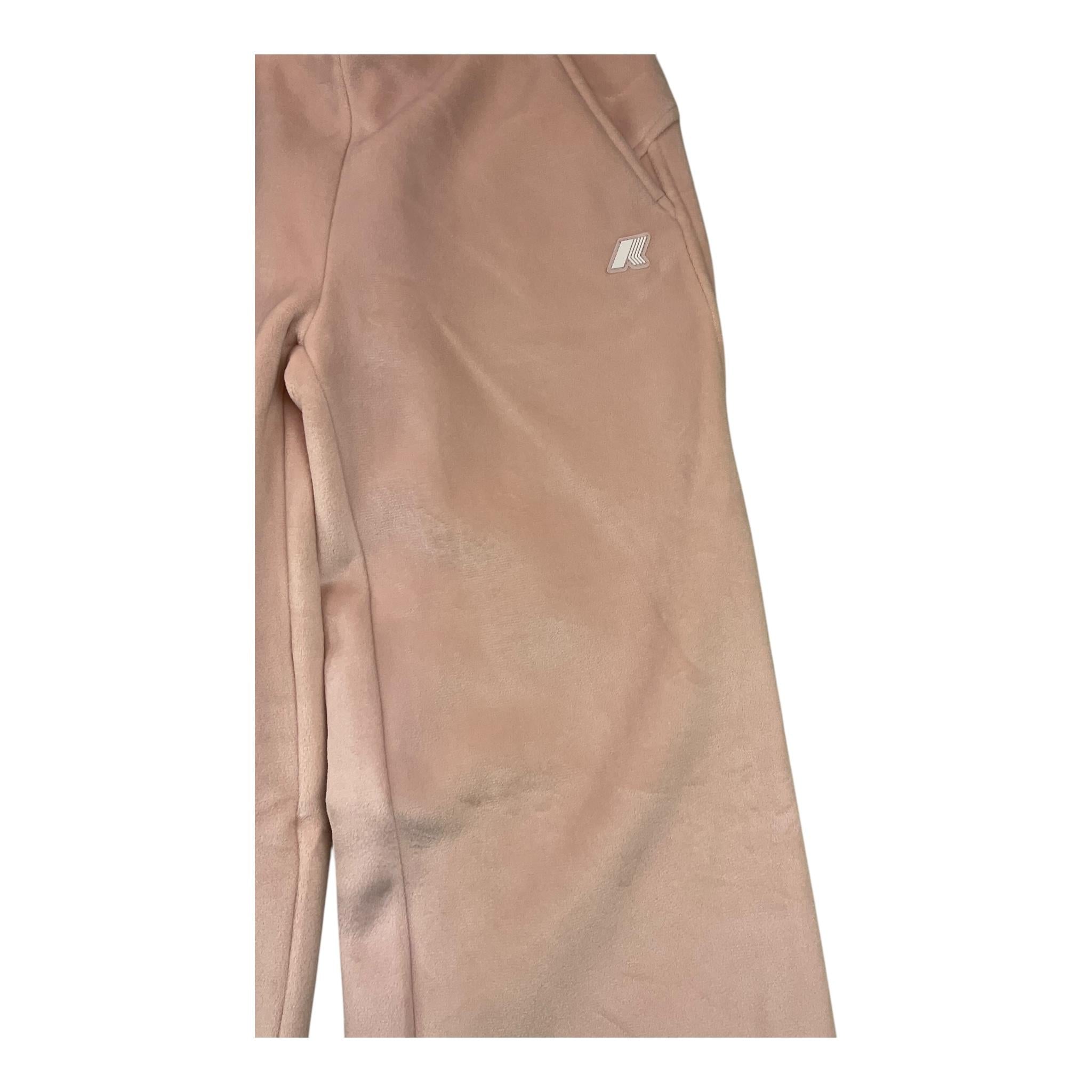 K-WAY pantalone modello palazzo tinta unita in velluto Rosa per Bambina K8138JW ROSA K-WAY