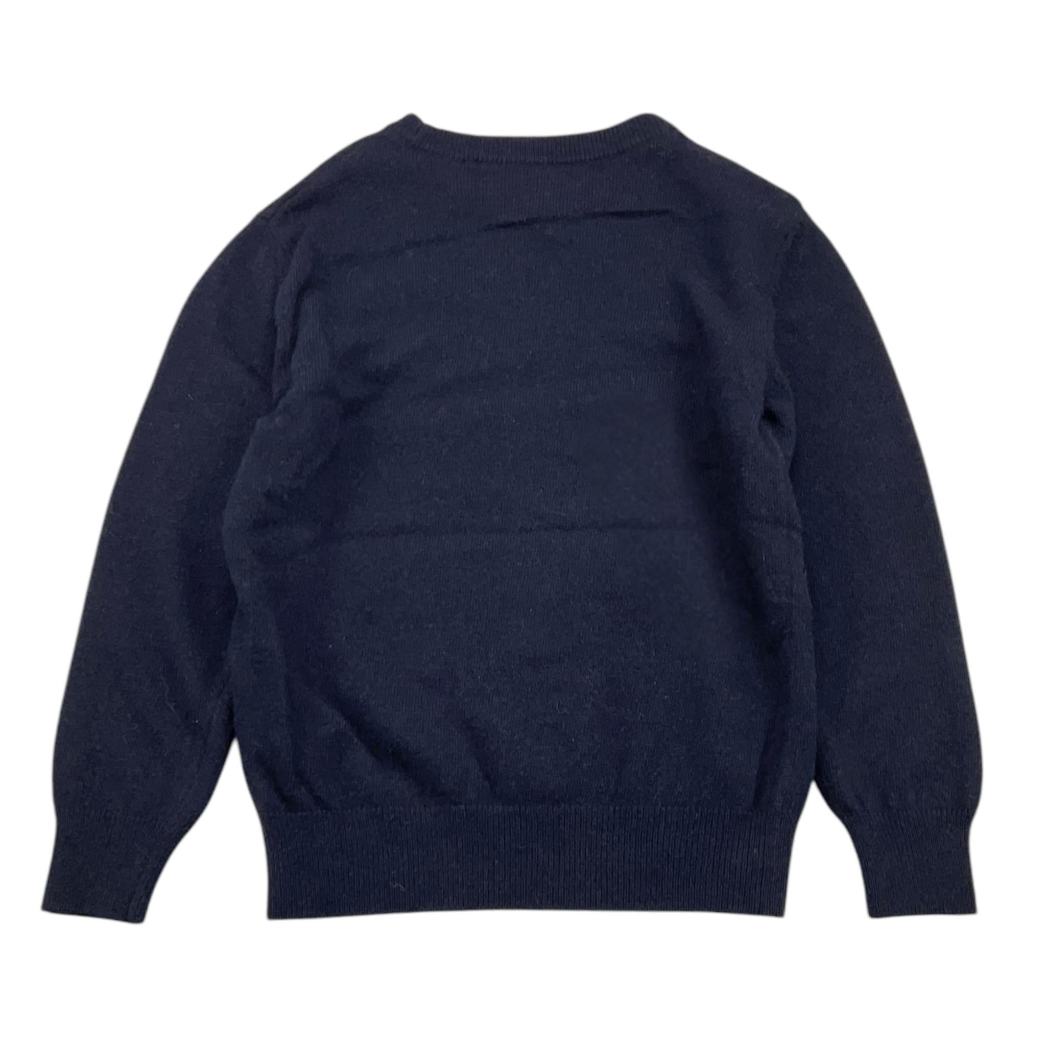 SAINT BARTH maglia tinta unita girocollo con stampa Blu per Bambino DIGIT BLU SAINT BARTH