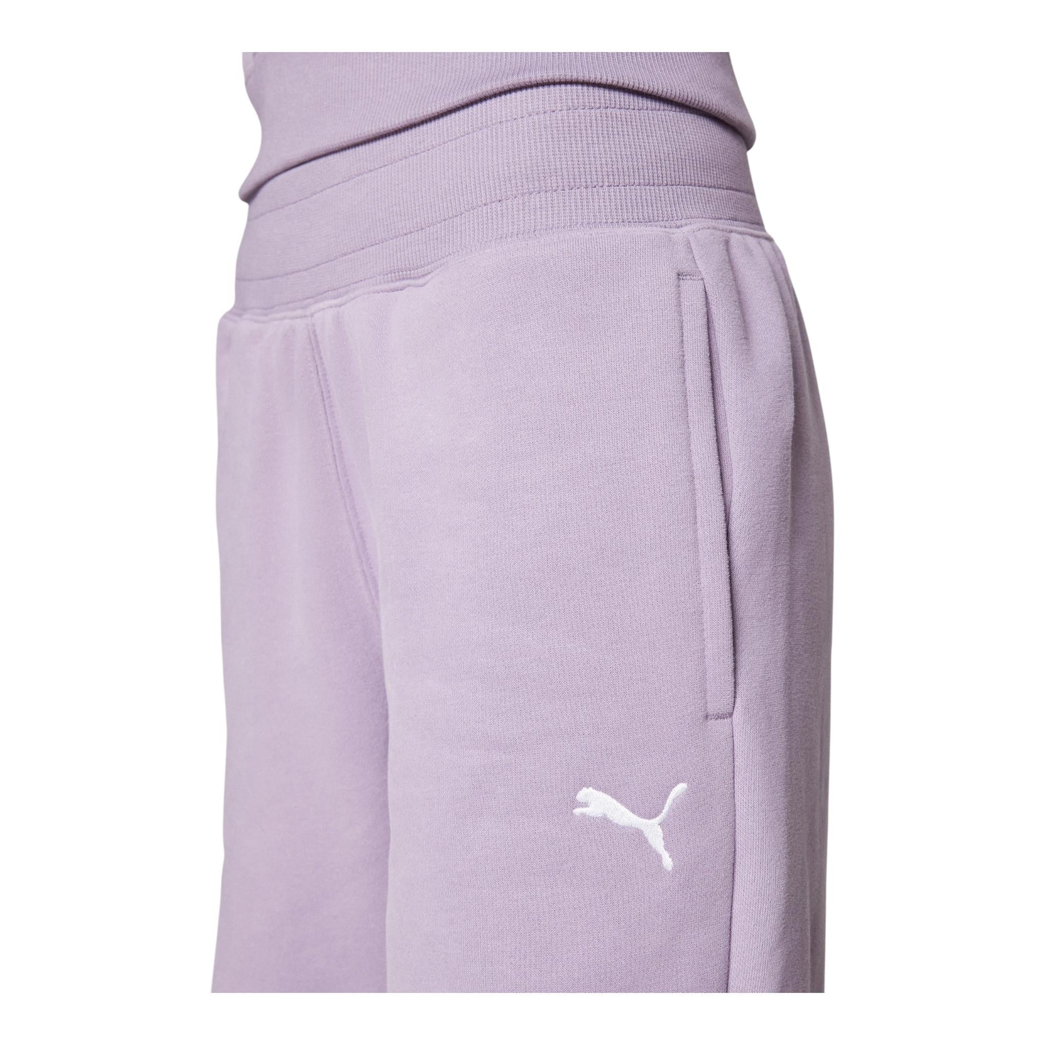 PUMA completo 2 pezzi felpa-pantalone tinta unita Lilla per Bambina 683320 LILLA PUMA