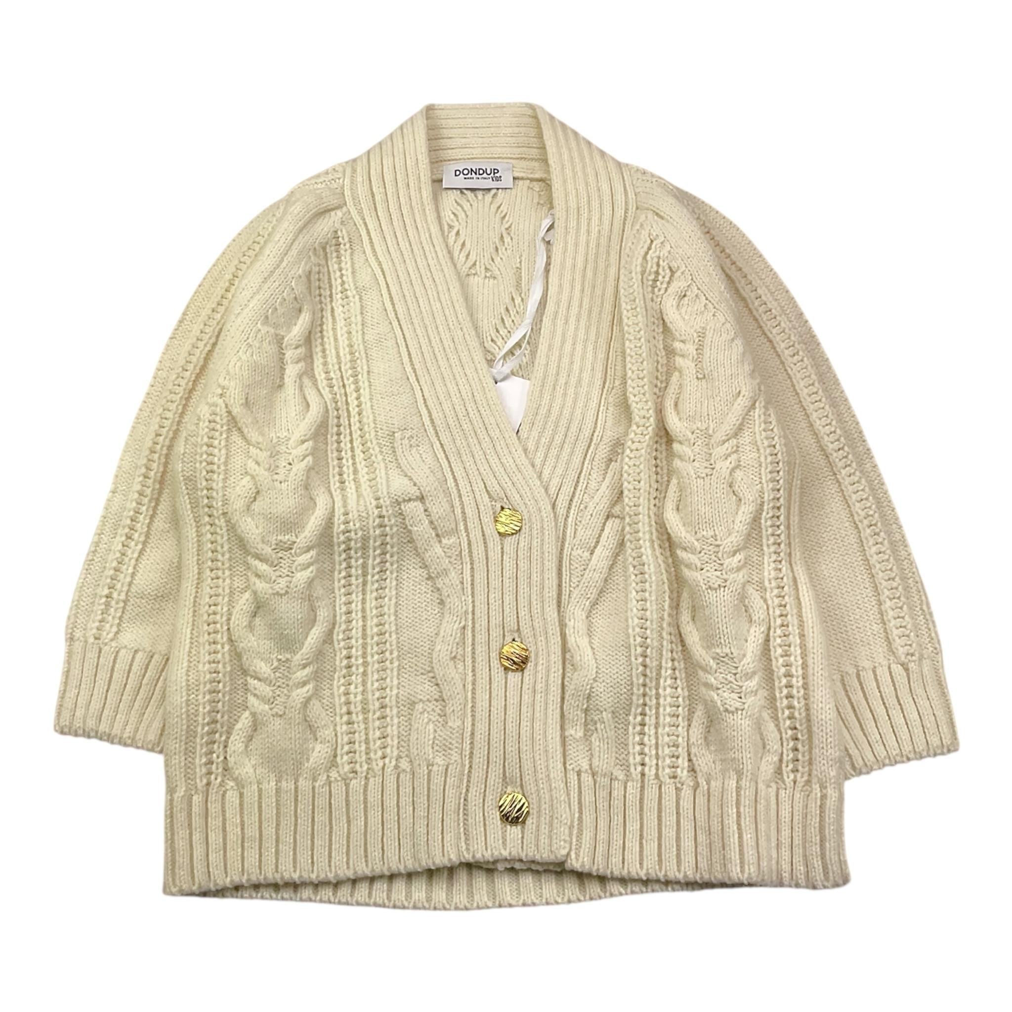 DONDUP cardigan tinta unita con bottoni Panna per Neonata DFMA017N PANNA DONDUP