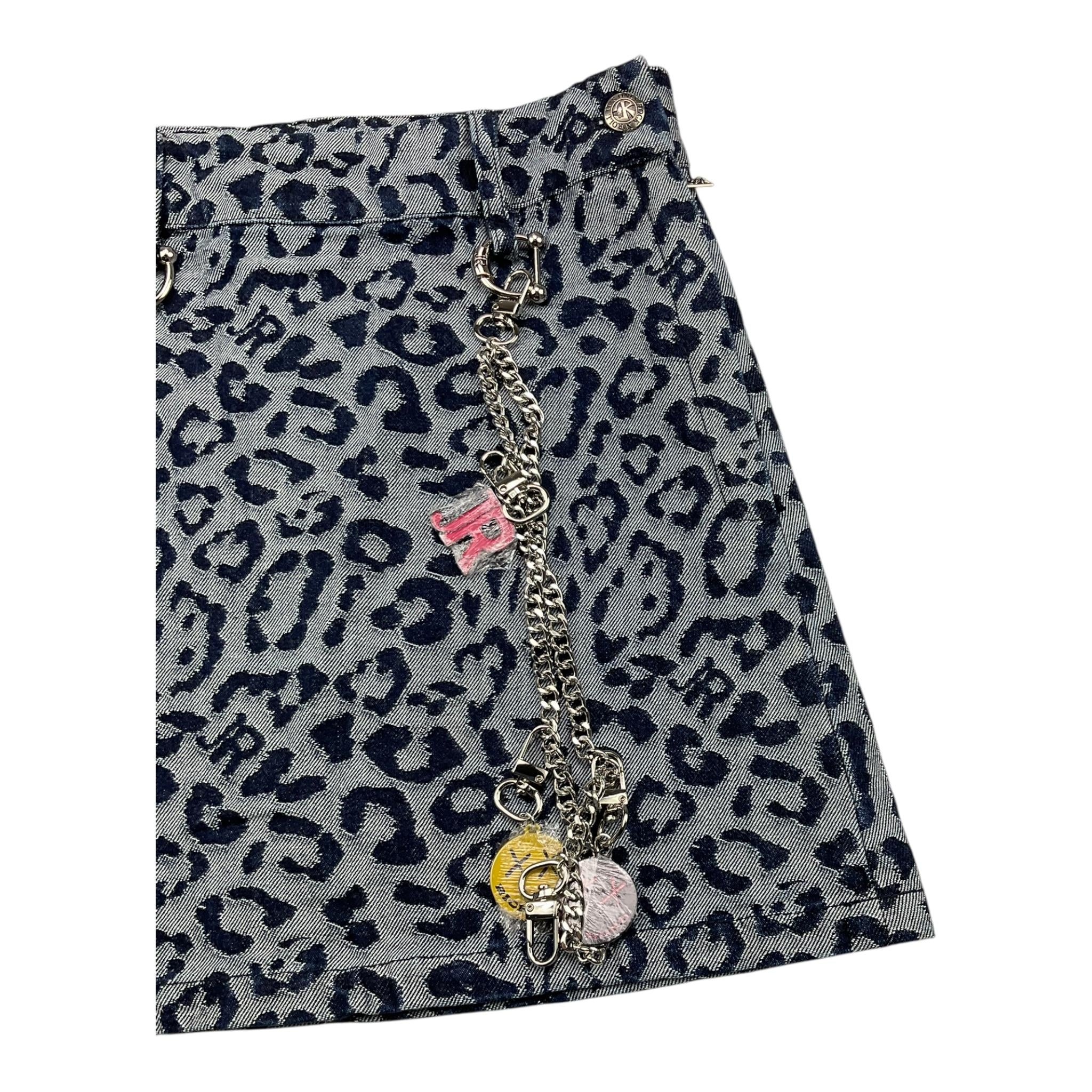 JOHN RICHMOND gonna in denim fantasia maculata Blu per Bambina RGA25042GO BLU JOHN RICHMOND