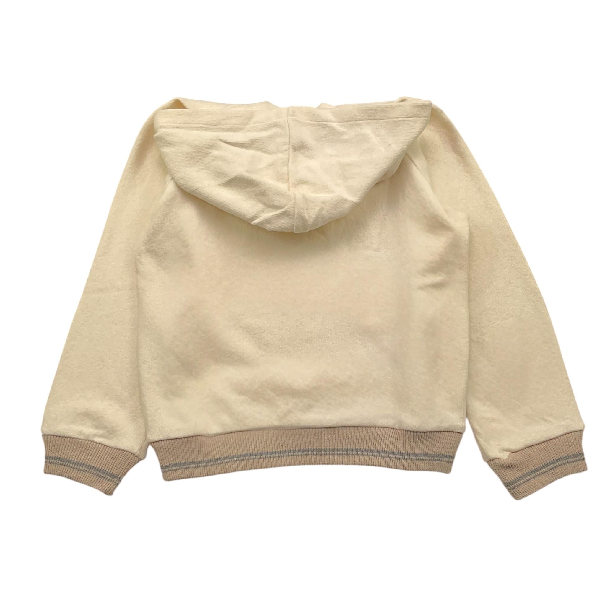 ZHOE & TOBIAH felpa tinta unita con cappuccio e stampa Panna per Neonato KTT34X PANNA ZHOE & TOBIAH