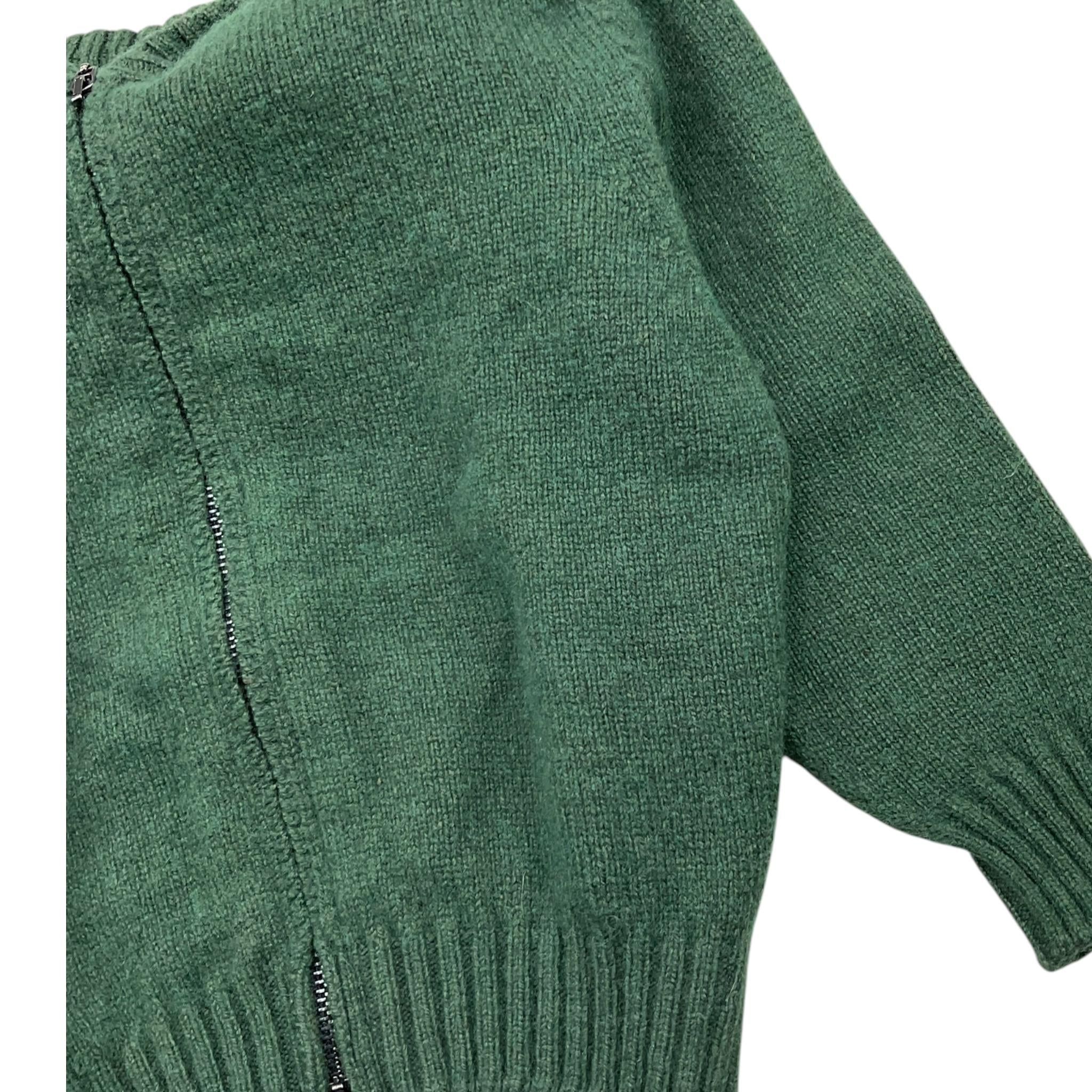 JURTA maglia tinta unita con zip e cappuccio Verde per Neonato BA4K03 VERDE JURTA
