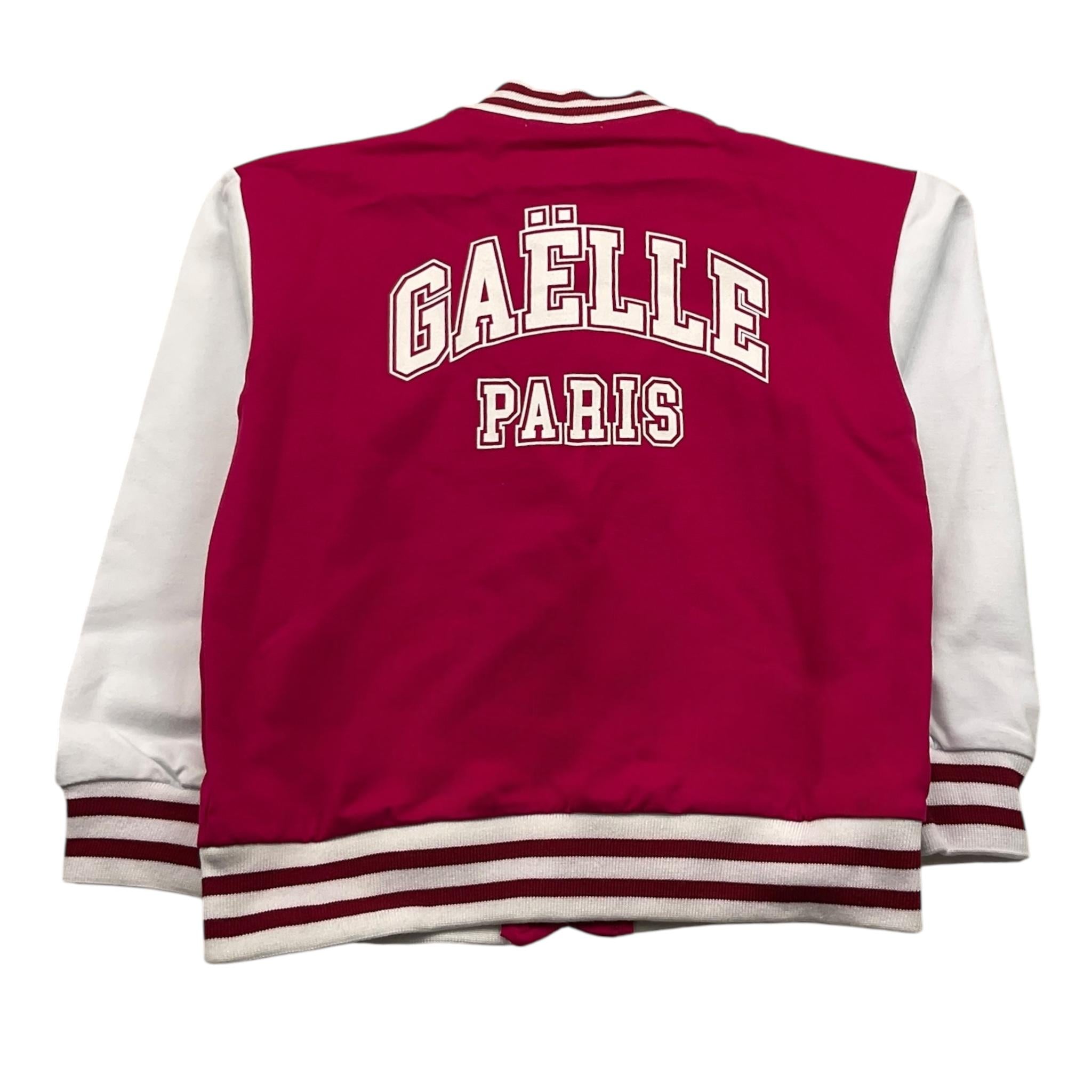 GAELLE felpa tinta unita con botoni e maniche in contrasto Fuxia per Bambina 2741F00356 FUXIA GAELLE