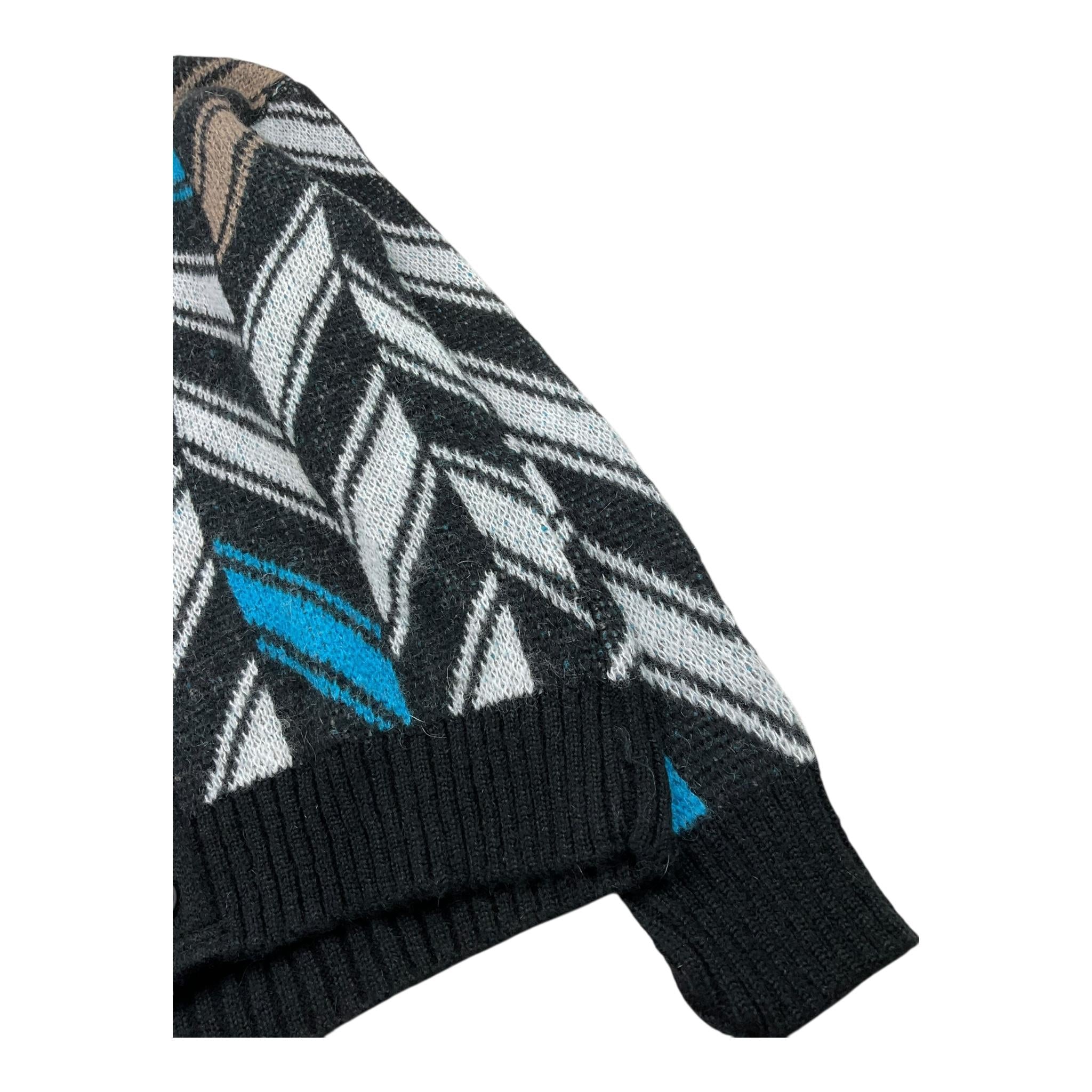 DANIELE ALESSANDRINI cardigan tinta unita con fantasia astratta Nero per Bambino 1231W1460 NERO DANIELE ALESSANDRINI
