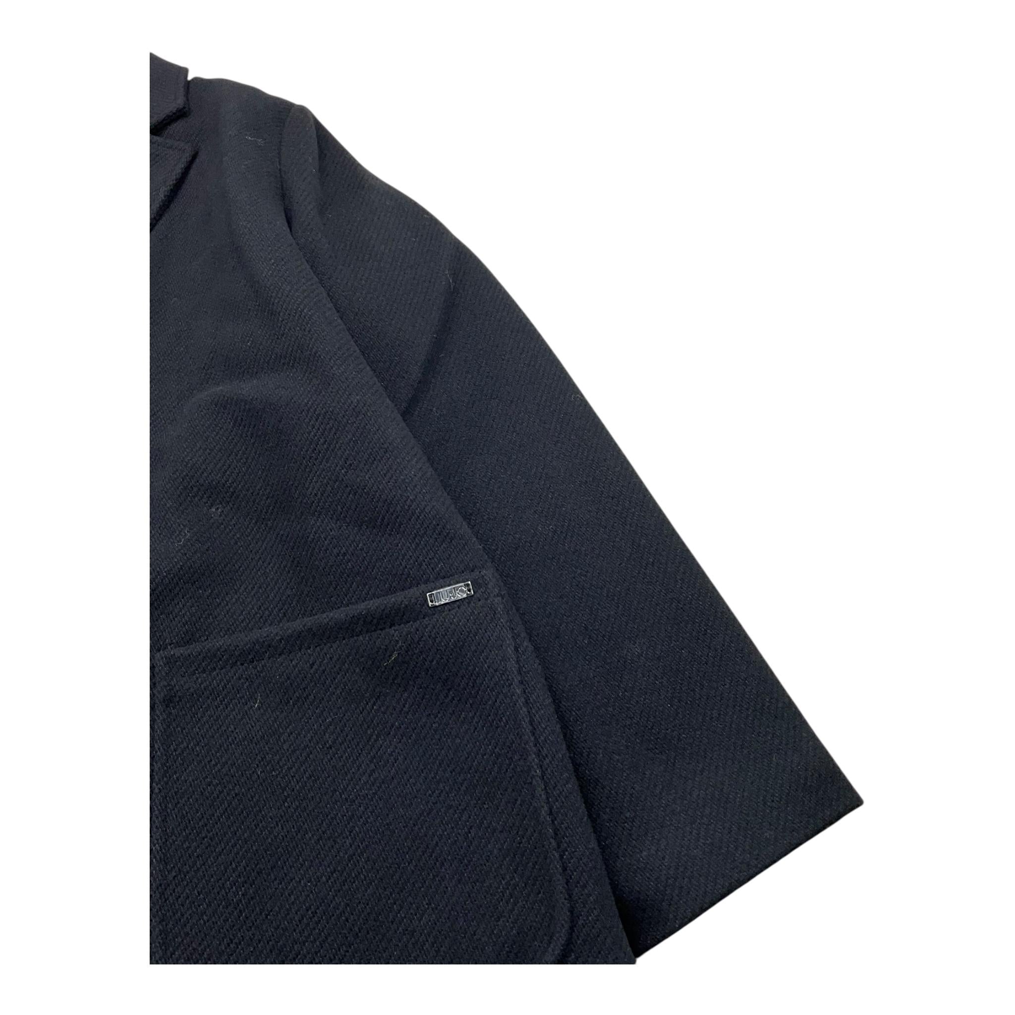 LIU JO cappotto tinta unita Nero per Bambina GF3040 NERO LIU JO