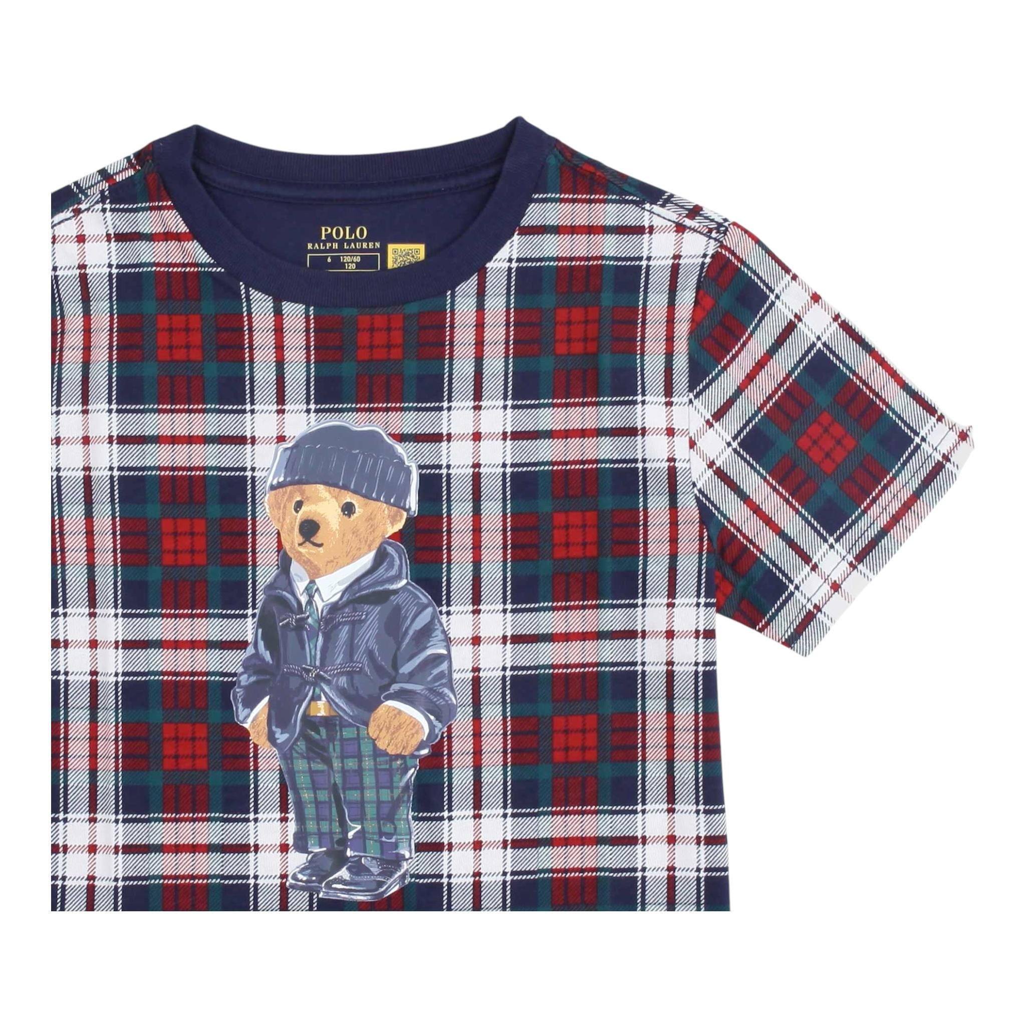 RALPH LAUREN t-shirt stampa fantasia girocollo Multicolor per Bambino 323953041001 MULTICOLOR RALPH LAUREN