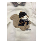 LE BEBE' tutina tinta unita con stampa Bianco per Neonato LBB3800 BIANCO LE BEBE'