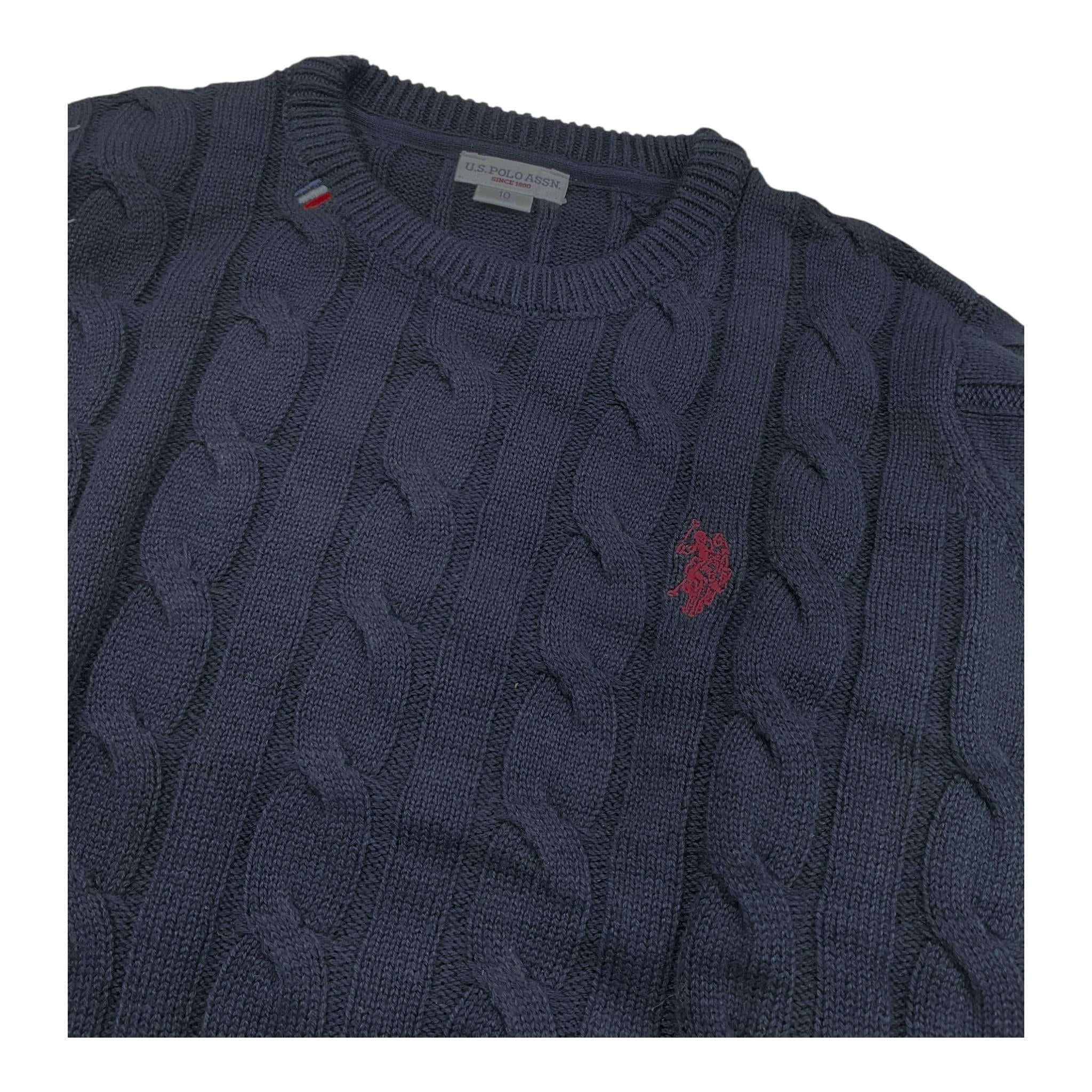U.S. POLO ASSN maglia girocollo tinta unita Blu per Bambino US40573004 BLU U.S. POLO ASSN