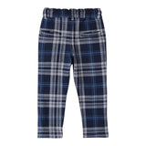 SARABANDA pantalone con elastico in vita fantasia scozzese Blu per Bambino 0A162 BLU SARABANDA