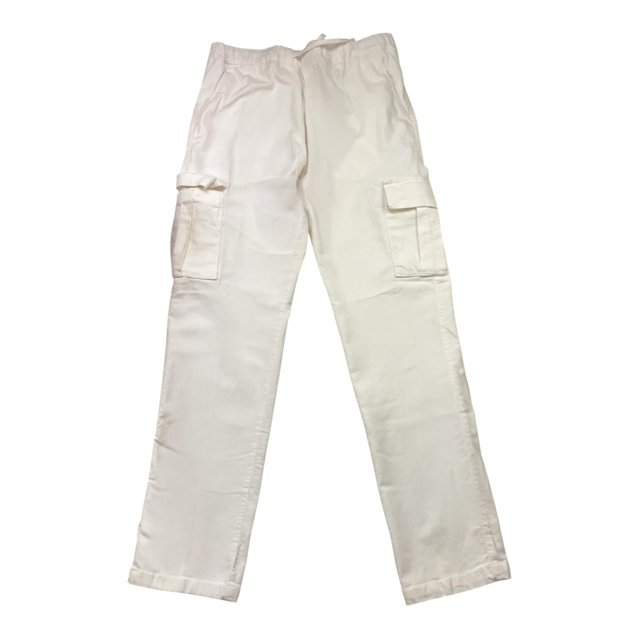 PAOLO PECORA pantalone tinta unita con elastico in vita Bianco per Bambino PP3853 BIANCO PAOLO PECORA