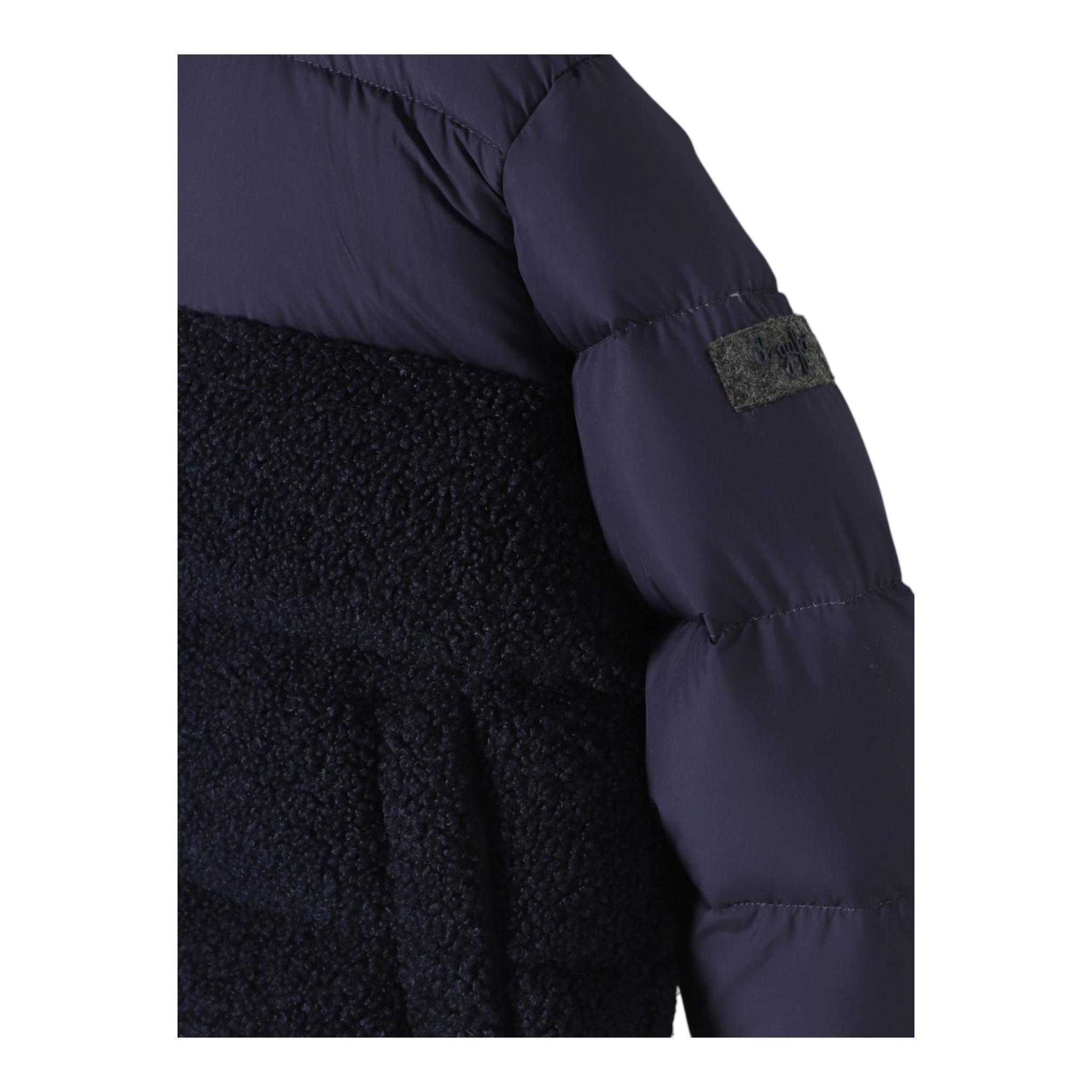 IL GUFO giubbino tinta unita cn cappuccio Blu per Bambino A24GM414N0106 BLU IL GUFO