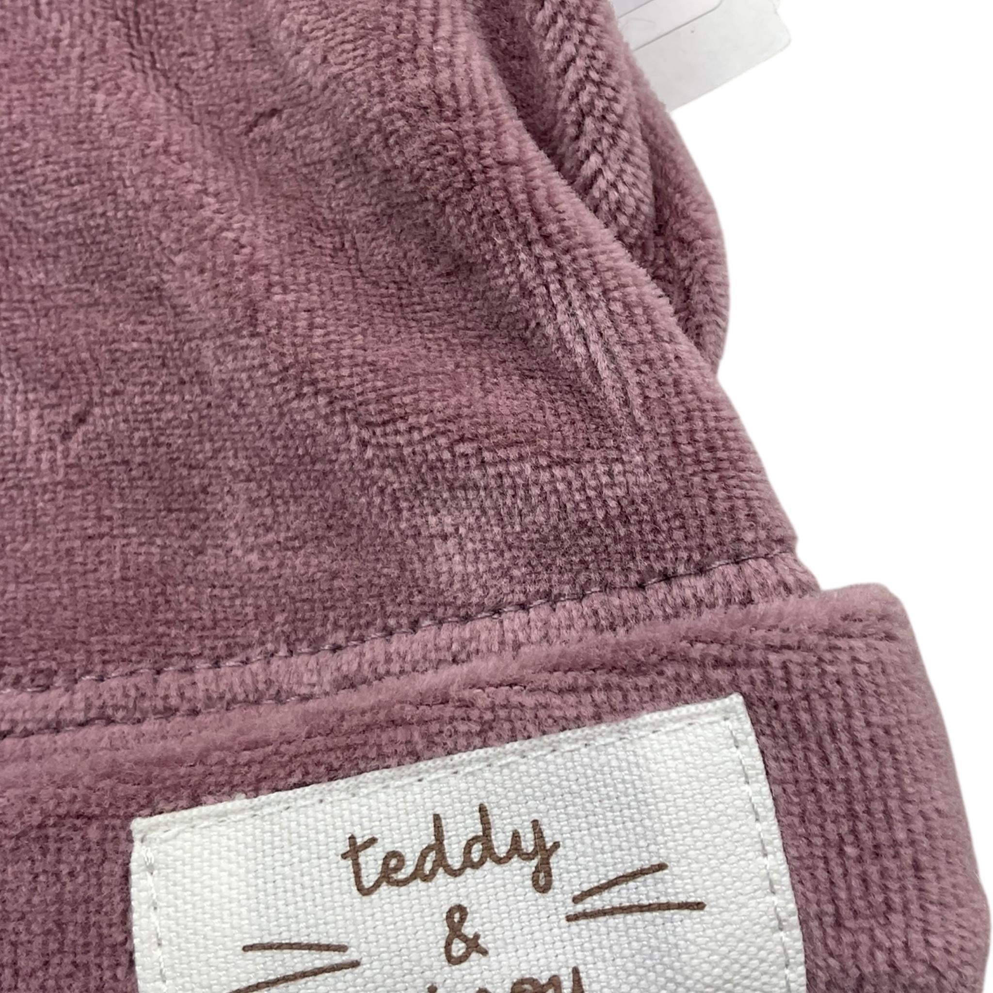TEDDY E MINOU cappello tinta unita in camoscio Rosa per Neonata I24AC001M01377 ROSA TEDDY E MINOU