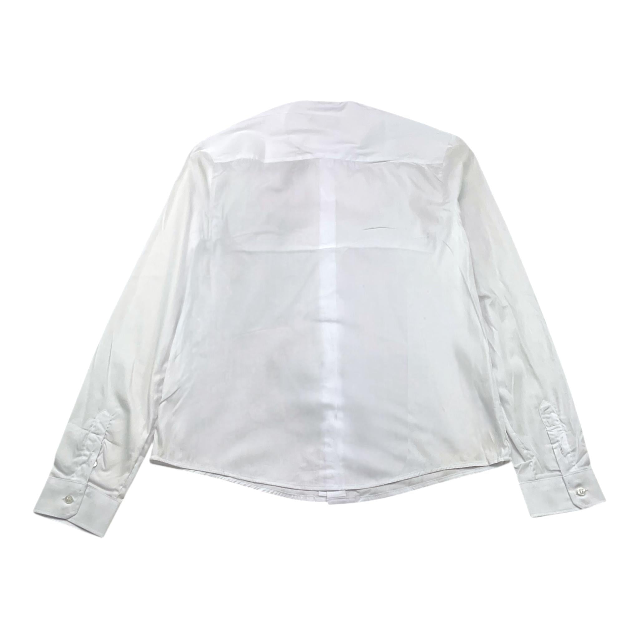 DANIELE ALESSANDRINI camicia tinta unita con colletto coreano Bianco per Bambino 1235C00079 BIANCO DANIELE ALESSANDRINI
