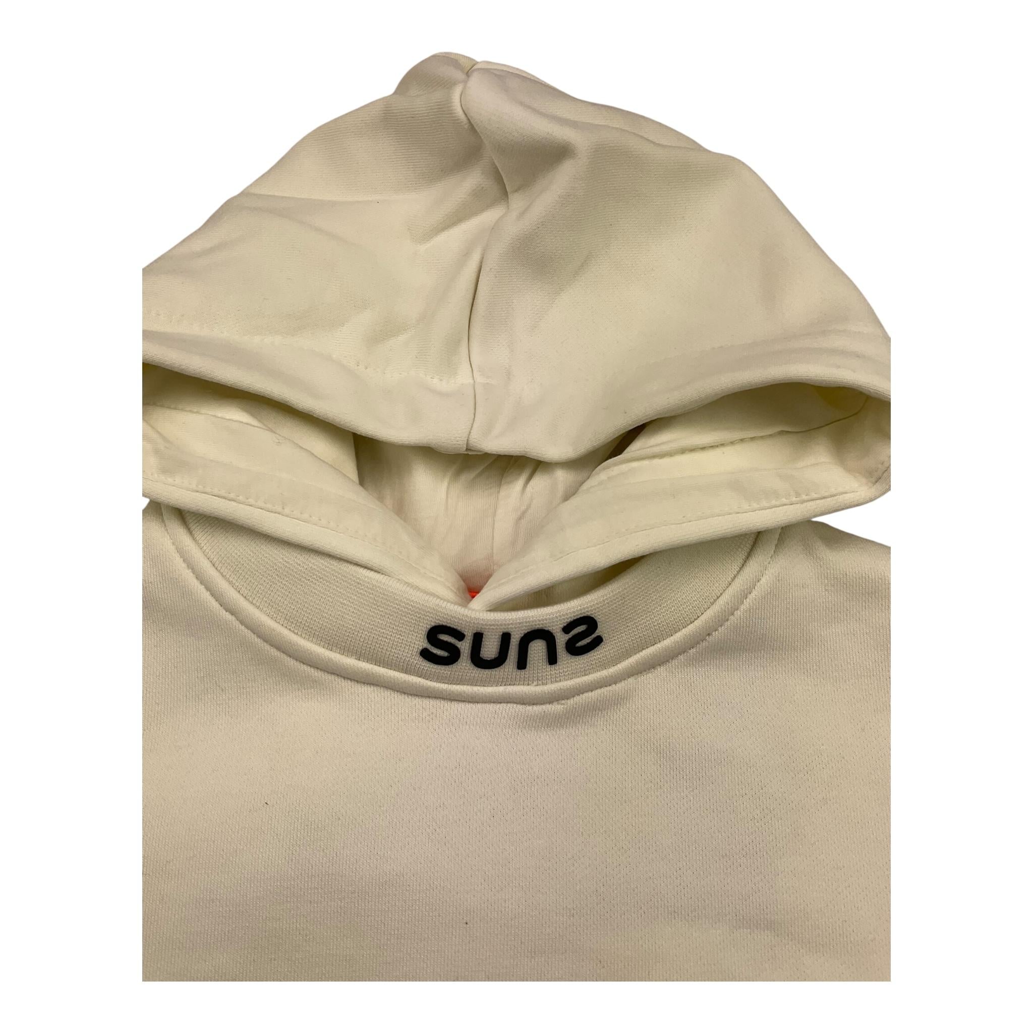 SUNS felpa chiusa con cappuccio tinta unita Panna per Bambino MFS5310U PANNA SUNS