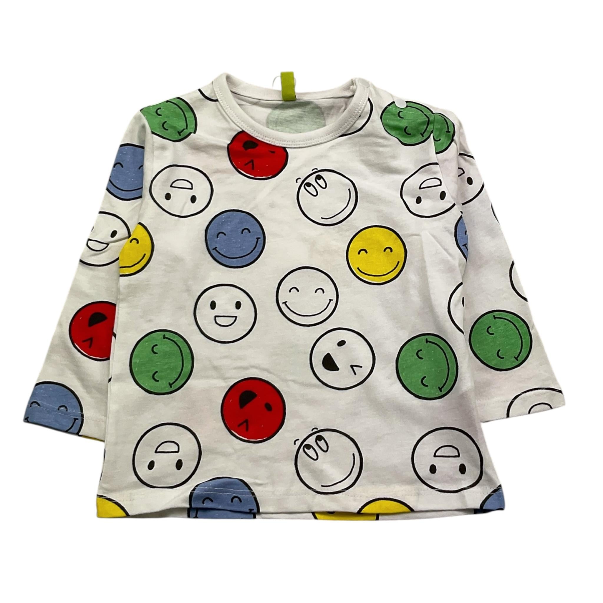LOSAN shirt girocollo tinta unita con stampe in conrasto Bianco per Neonato 51030786041008 BIANCO LOSAN