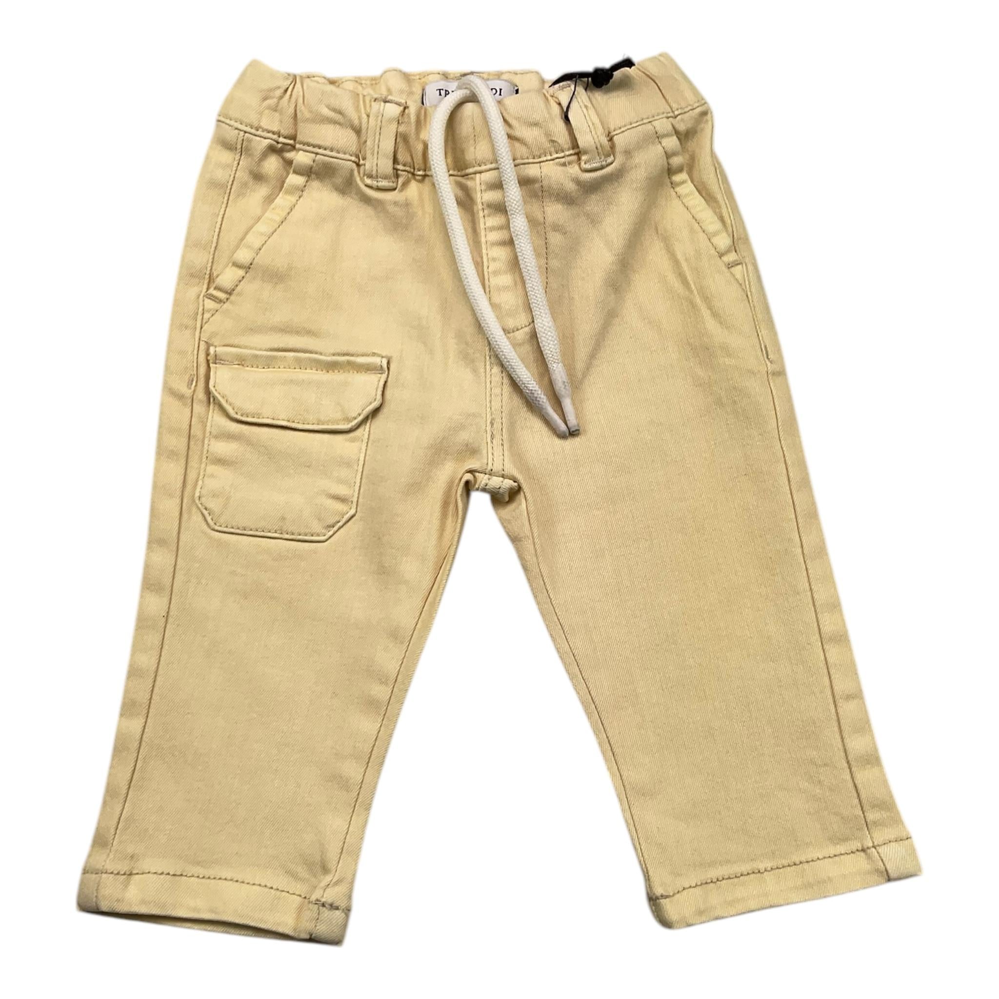 TRUSSARDI pantalone tinta unita cn elastico in vita Avorio per Neonato TIA25154 AVORIO TRUSSARDI