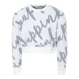 PINKO maglia tinta unita logata girovollo Bianco per Bambina F4PIJGJP019 BIANCO PINKO