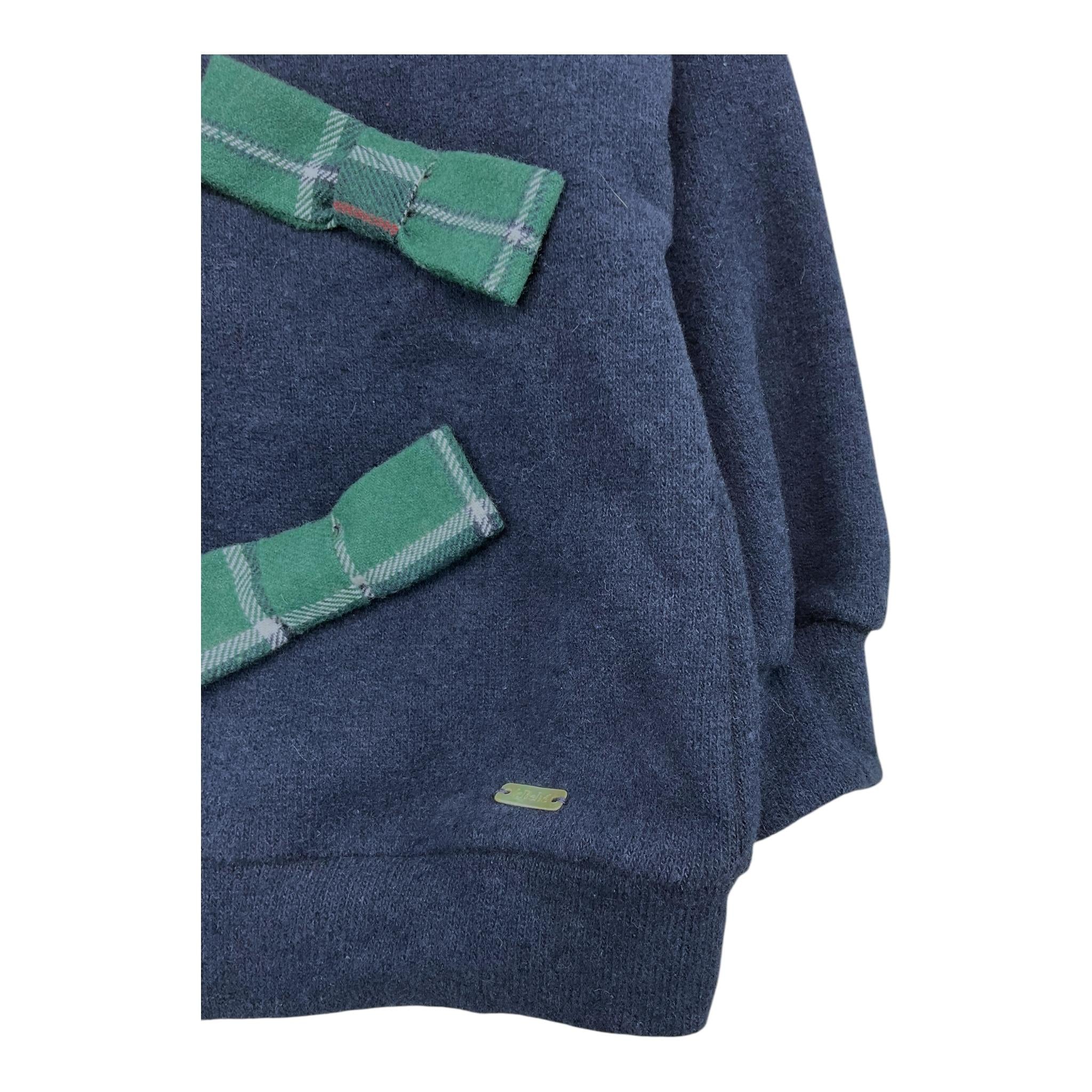 LE BEBE' felpa chiusa con colletto,tinta unita Blu per Neonata LBG6157 BLU LE BEBE'