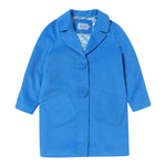 MIMISOL cappotto tinta unita con applicazioni Azzurro per Neonata MFCT043N AZZURRO MIMISOL