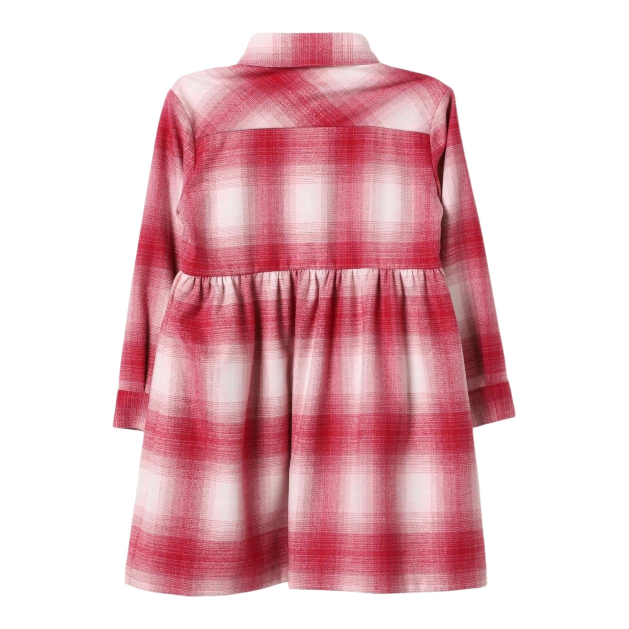 IL GUFO abito modello camicia bicolore con fantasia Bianco/fuxia per Bambina A24VL593W3069 BIANCO/FUXIA IL GUFO