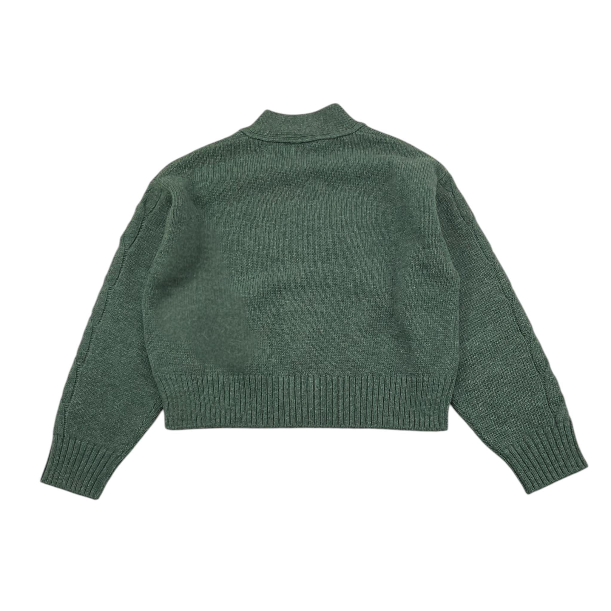 IL GUFO cardigan tinta unita con bottoni Verde per Bambina A24GF429EM220 VERDE IL GUFO