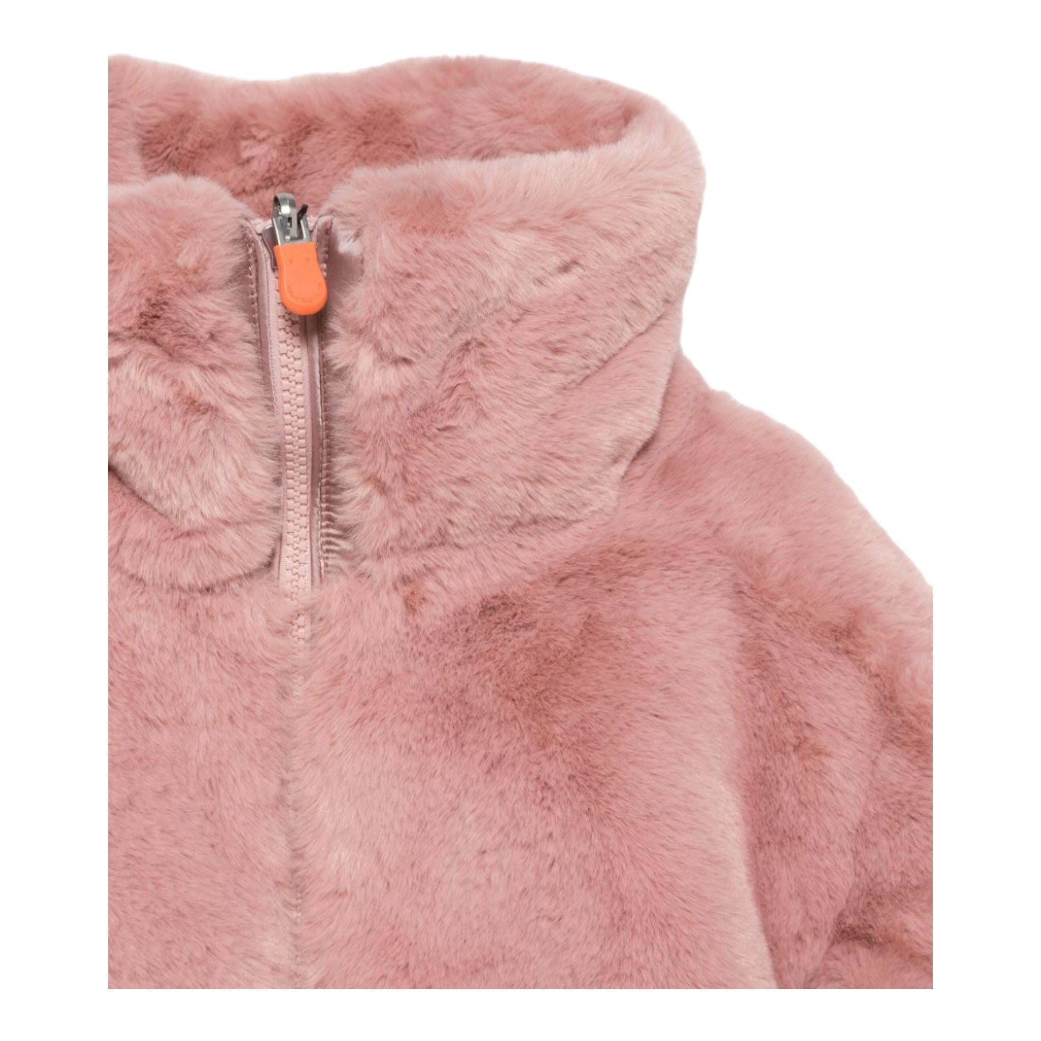 SAVE THE DUCK pelliccia tinta unita reversibile Rosa per Bambina J31352G ROSA SAVE THE DUCK