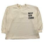 ZHOE & TOBIAH shirt girocollo tinta unita con stampa Panna per Neonato BSS7N PANNA ZHOE & TOBIAH