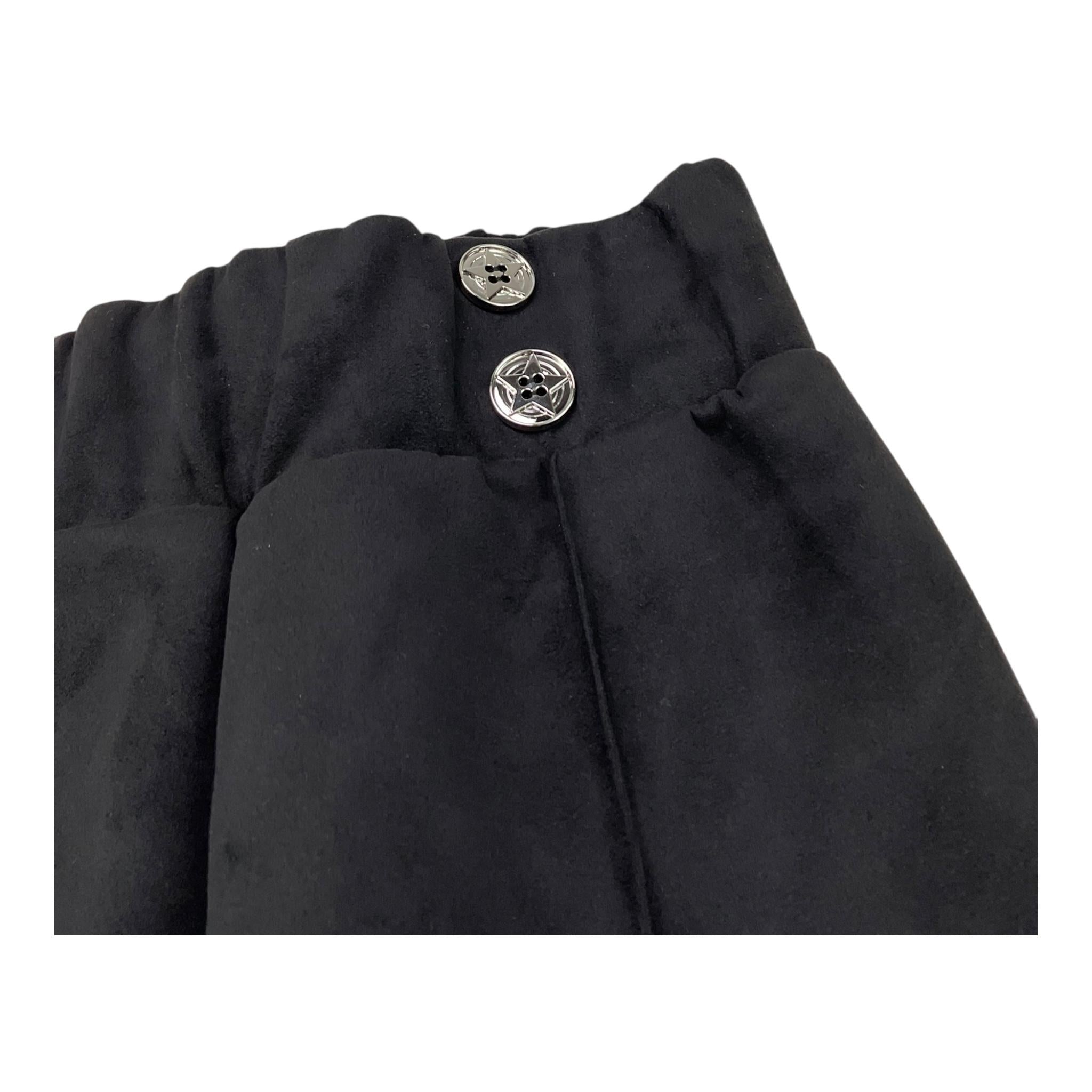 MARC ELLIS pantalone tinta unita in camoscio Nero per Bambina JMJPT00240 NERO MARC ELLIS