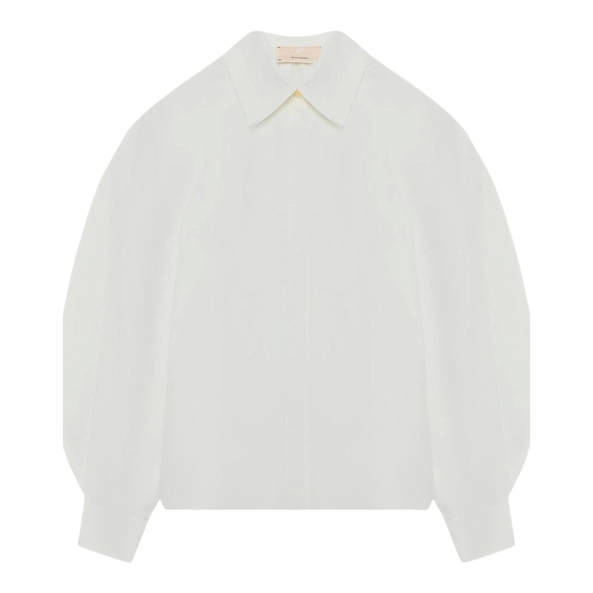 ELISABETTA FRANCHI camicia tinta unita con maniche lunghe Bianco per Bambina EFCA241 BIANCO ELISABETTA FRANCHI