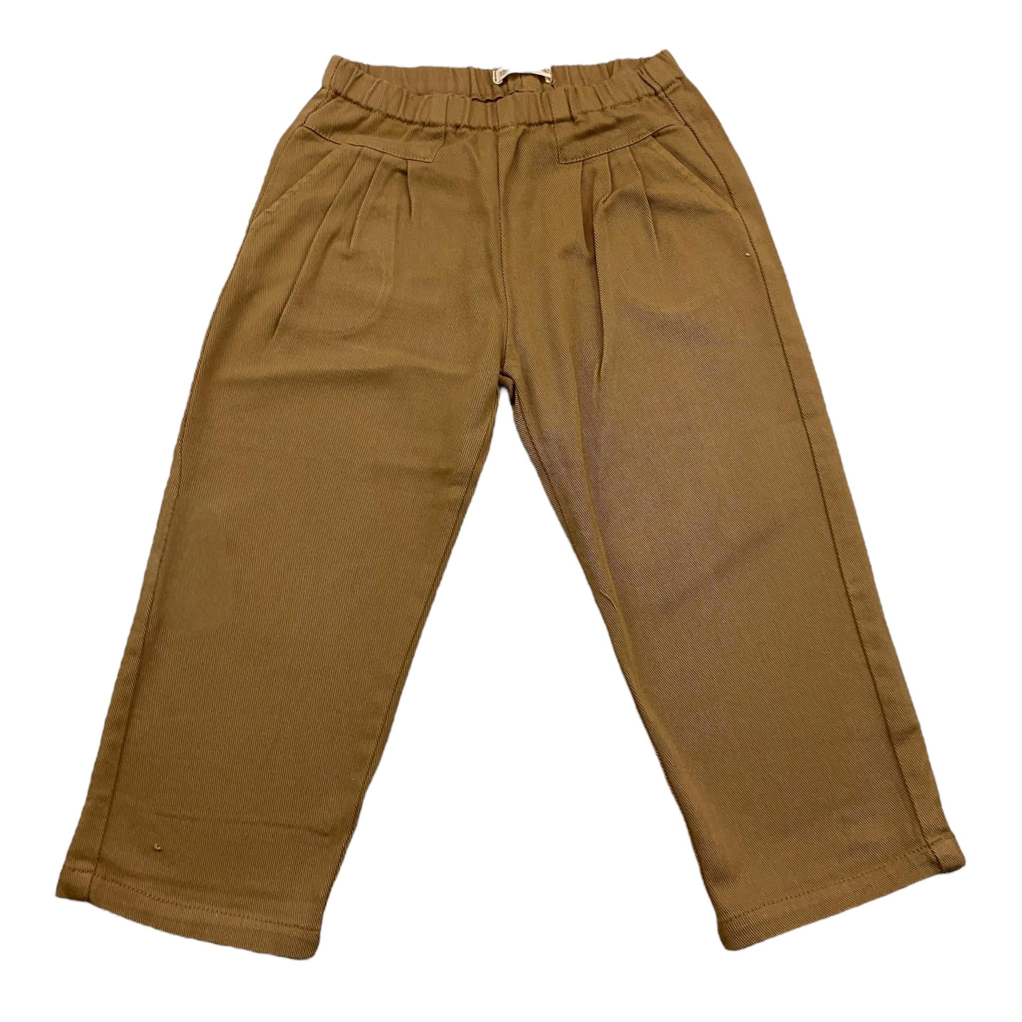 ZHOE & TOBIAH pantalone tinta unita con elastico in vita Cammello per Bambino PJK13JX CAMMELLO ZHOE & TOBIAH