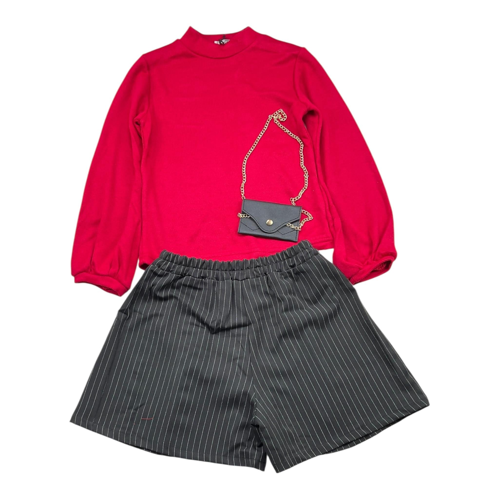 XKE' completo 2 pezzi maglia-short Rosso per Bambina 5092 ROSSO XKE'