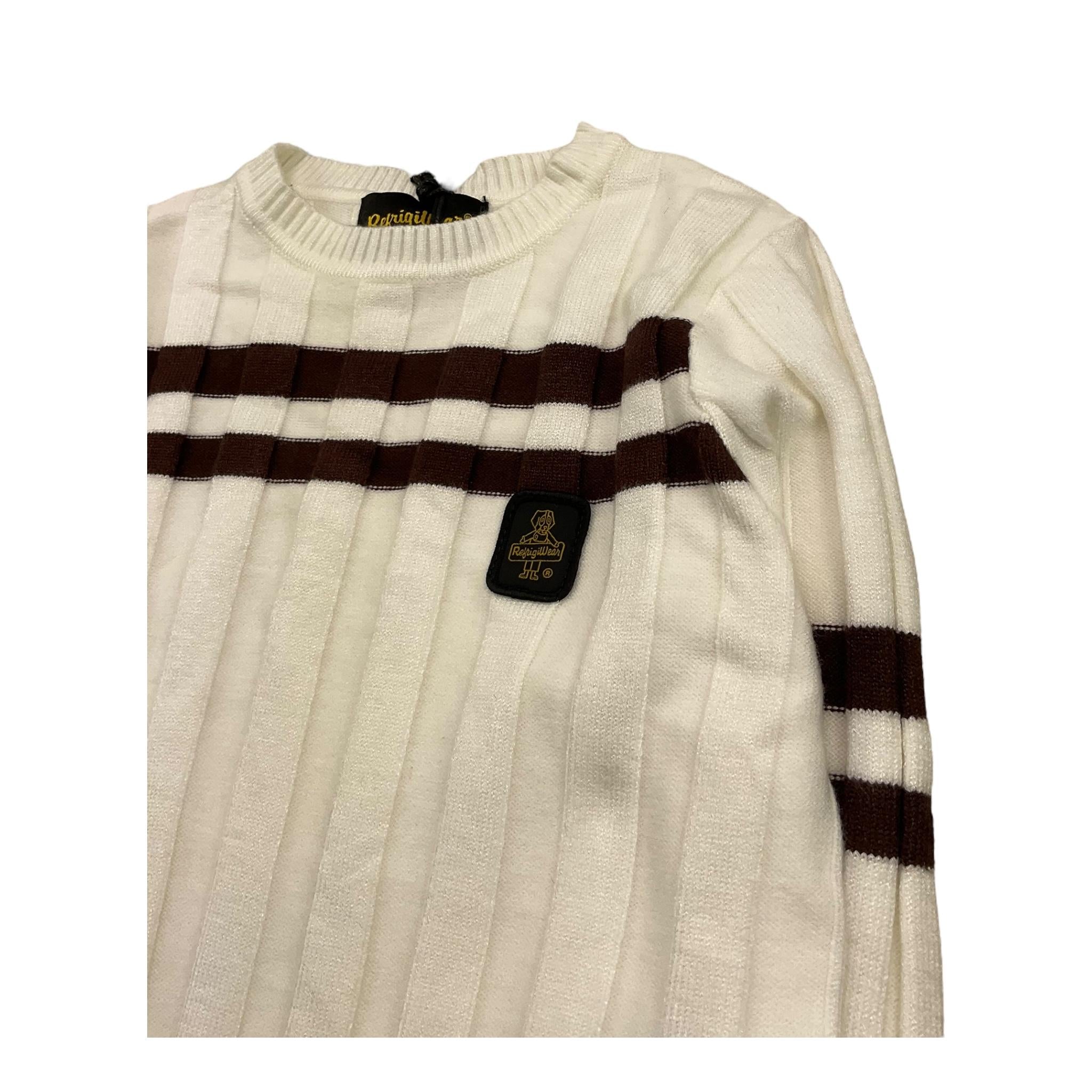 REFRIGIWEAR maglia tinta unita girocollo Panna per Bambina RWG922 PANNA REFRIGIWEAR