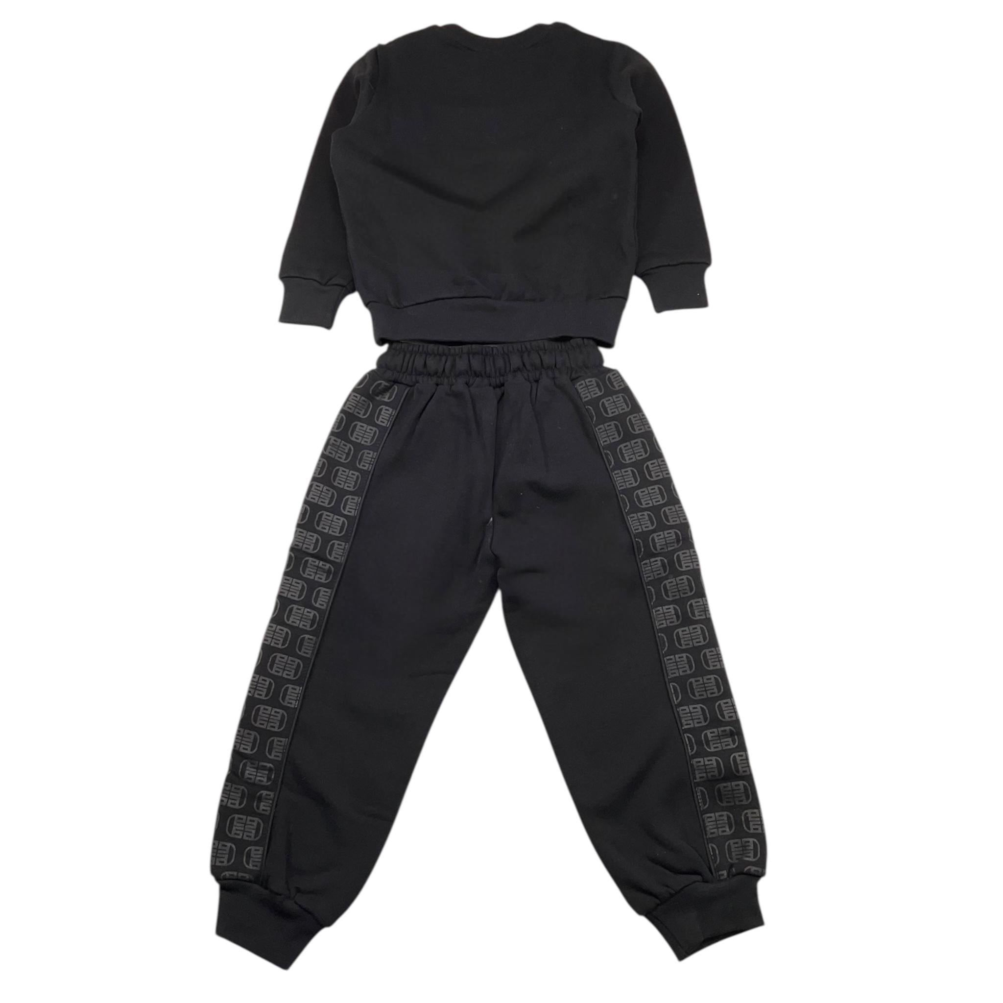 MAISON 9 PARIS completo 2 pezzi felpa-pantalone tinta unita Nero per Bambino F70065 NERO MAISON 9 PARIS