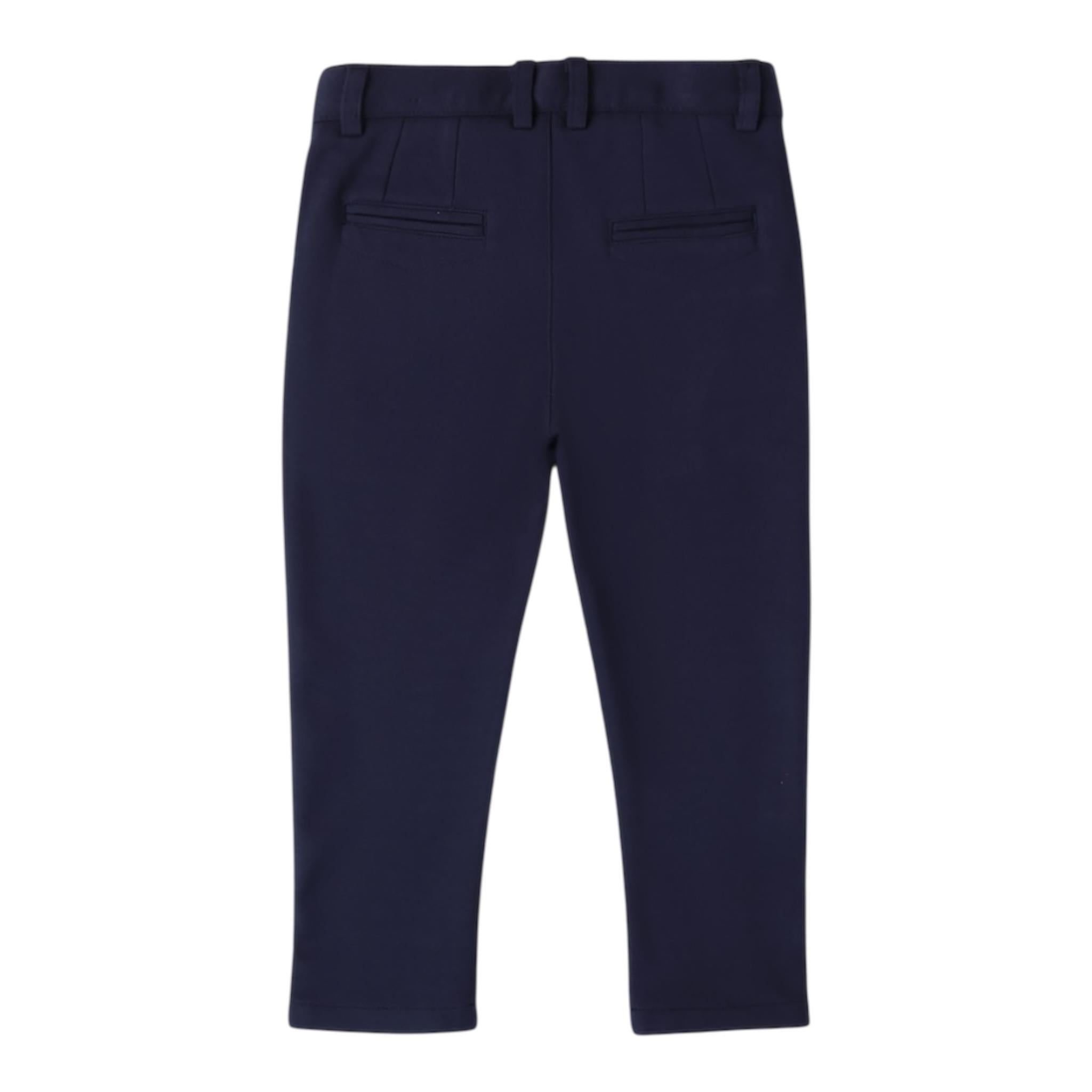 SARABANDA pantalone tinta unita con girovita regolabile Blu per Bambino 0A160 BLU SARABANDA