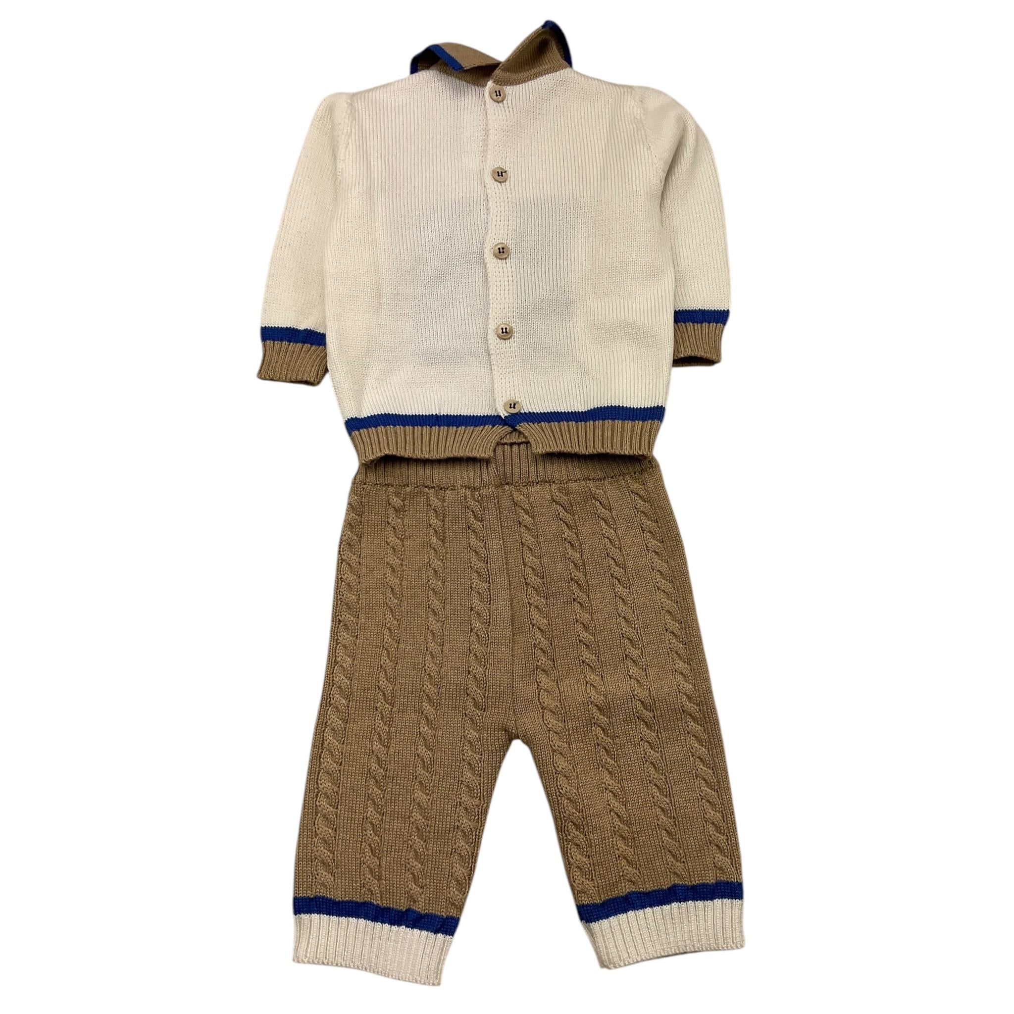 COLORI CHIARI completo 2 pezzi maglia-pantalone  Beige per Neonato MF217756 BEIGE COLORI CHIARI