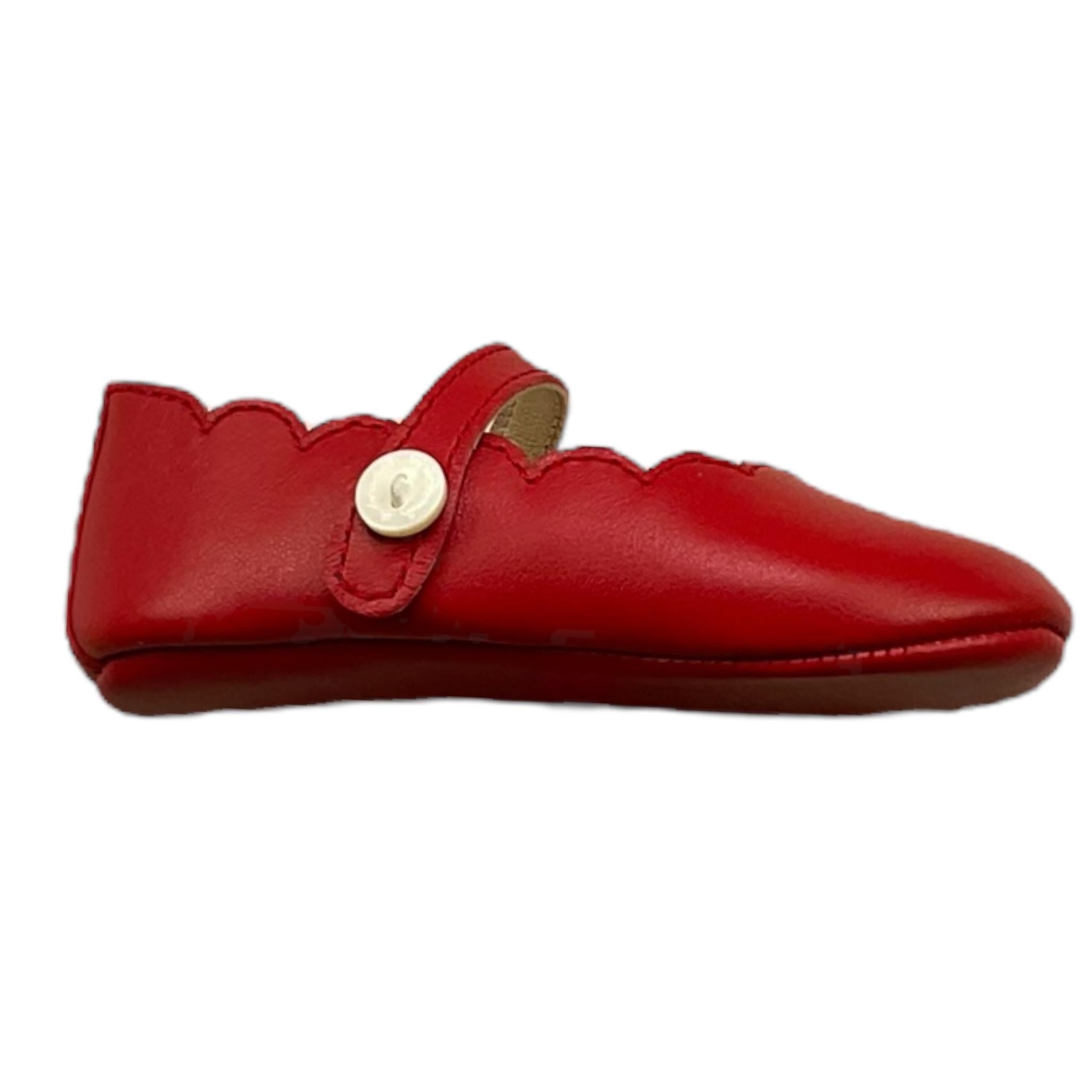 LA STUPENDERIA ballerina tinta unita con traforo Rosso per Neonata C00X16AM ROSSO LA STUPENDERIA