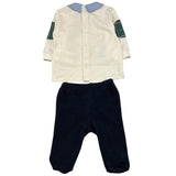LE BEBE' completo 2 pezzi shirt-ghettina Bianco/blu per Neonato LBB5138 BIANCO/BLU LE BEBE'