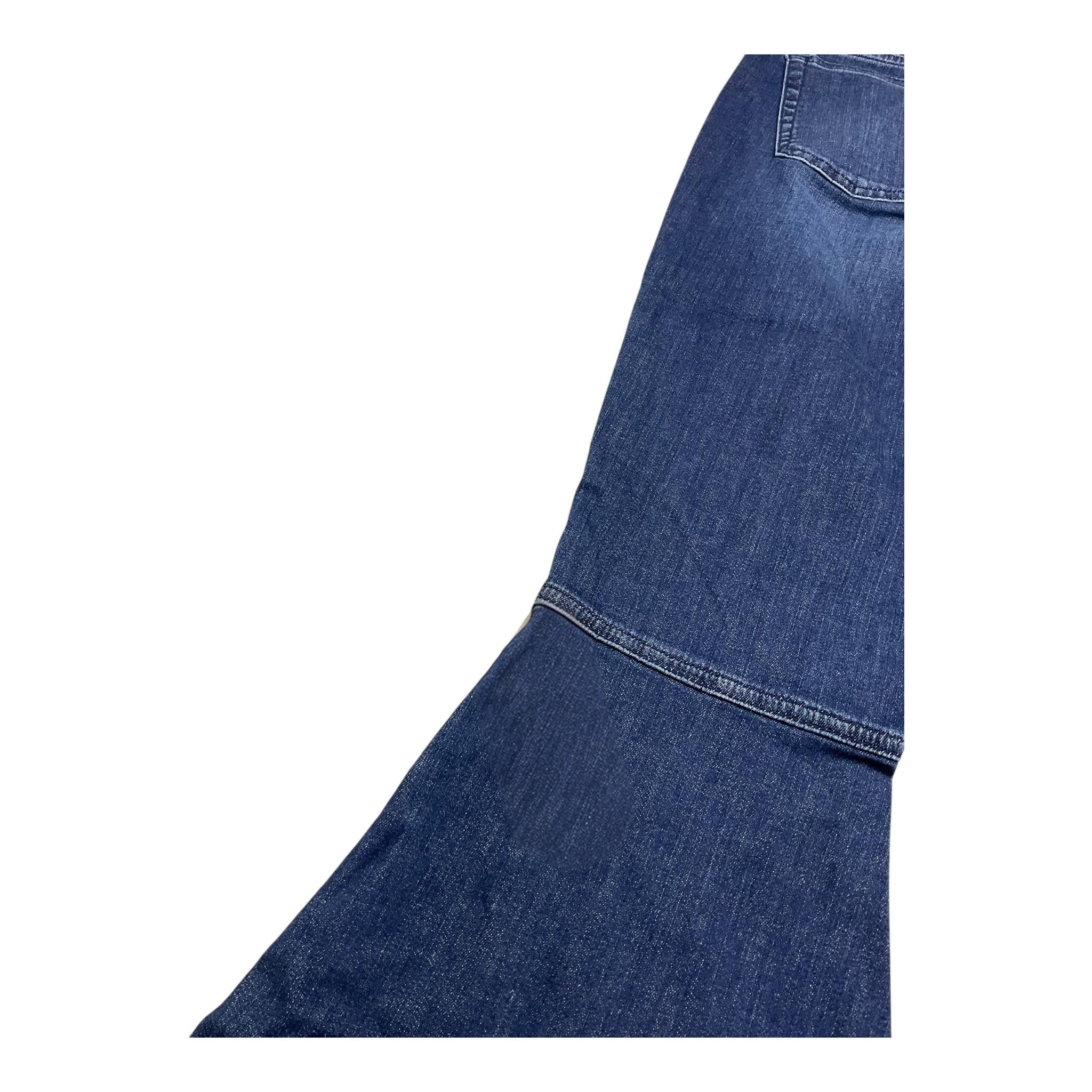 LIU JO jeans tinta unita modello zampa Blu per Bambina GA4138 BLU LIU JO