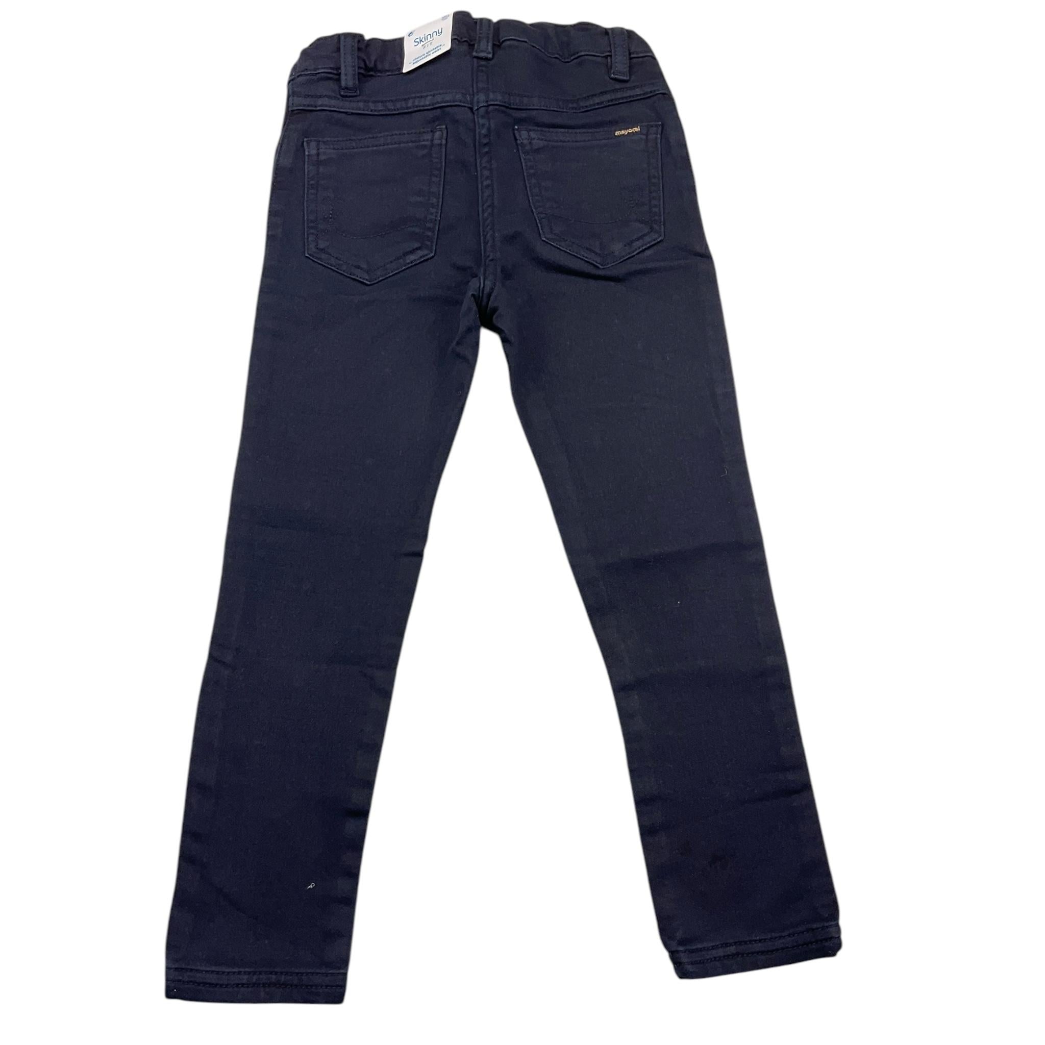 MAYORAL pantalone tinta unita con brillantini Blu per Bambina 4546X BLU MAYORAL