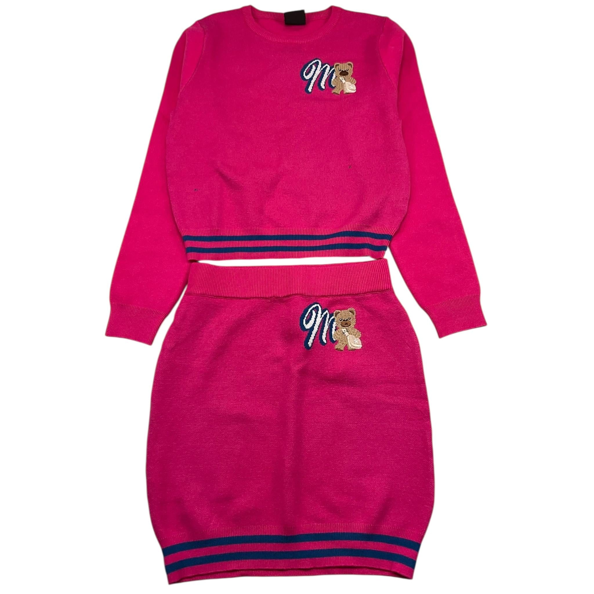 MARC ELLIS completo 2 pezzi maglia-gonna tinta unita Fuxia per Bambina JMJSW00194X FUXIA MARC ELLIS