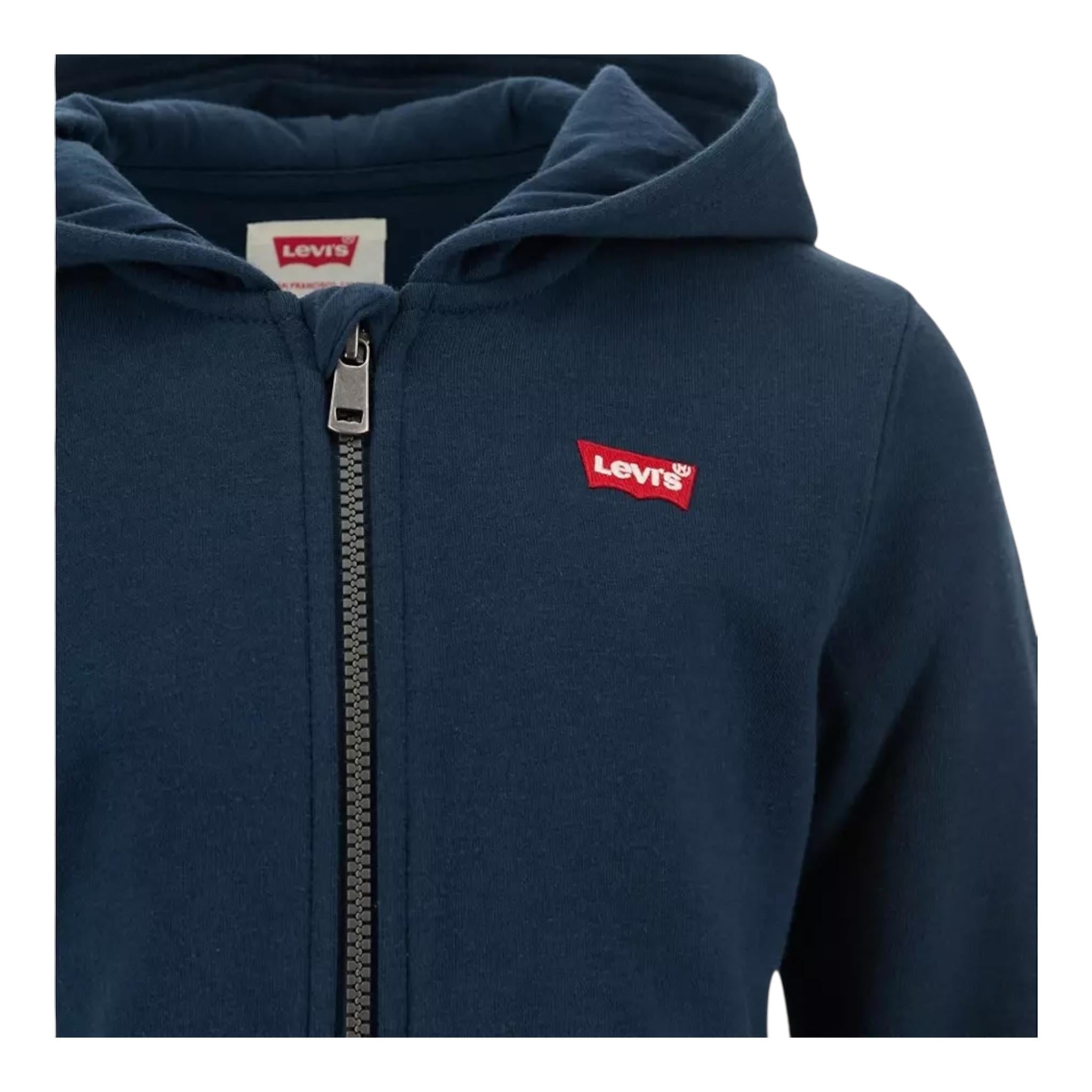 LEVI'S felpa tinta unita con zip e cappuccio Blu per Neonato 6EJ762 BLU LEVI'S