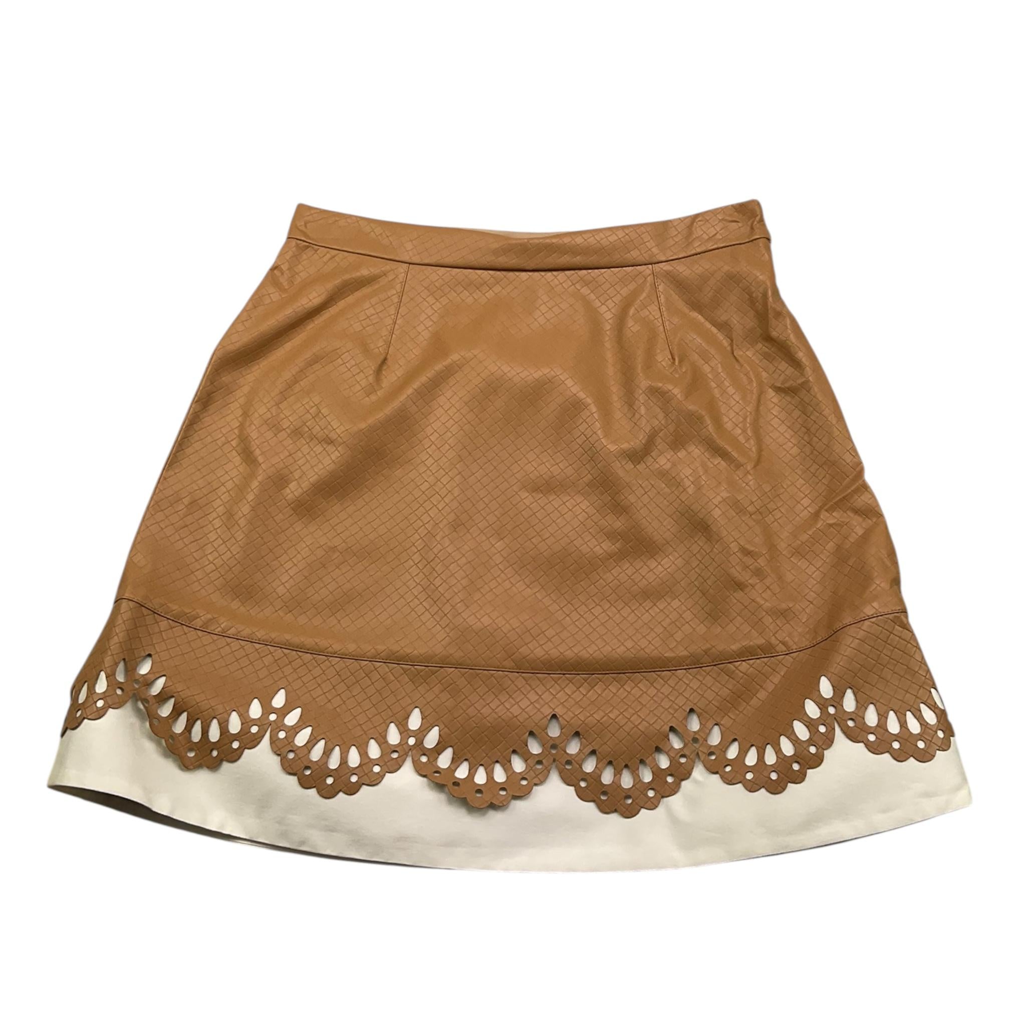MIMISOL gonna tinta unita con trafori Cammello per Bambina MFGO172 CAMMELLO MIMISOL