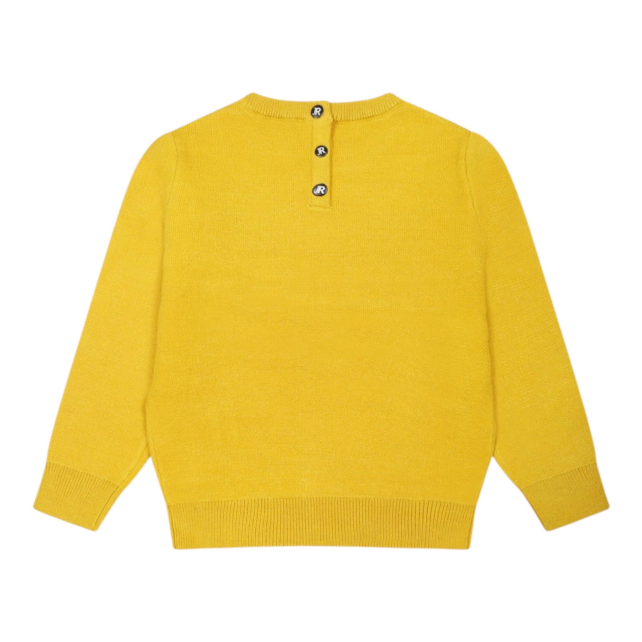 JOHN RICHMOND maglia tinta unita girocollo con stampa Senape per Neonato RIA24068MA SENAPE JOHN RICHMOND
