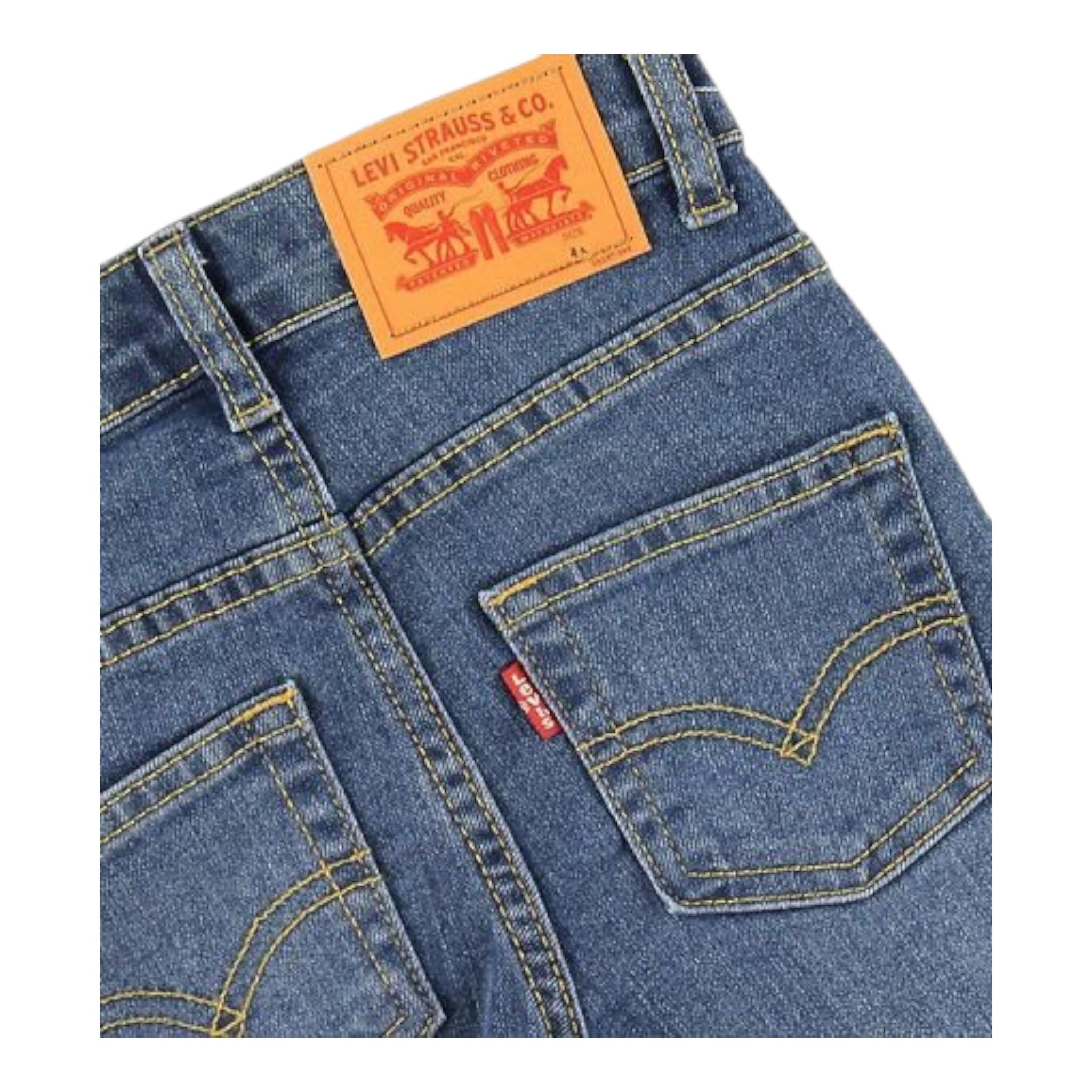 LEVI'S jeans tinta unita con girovita regolabile Blu per Bambino 9EC214 BLU LEVI'S